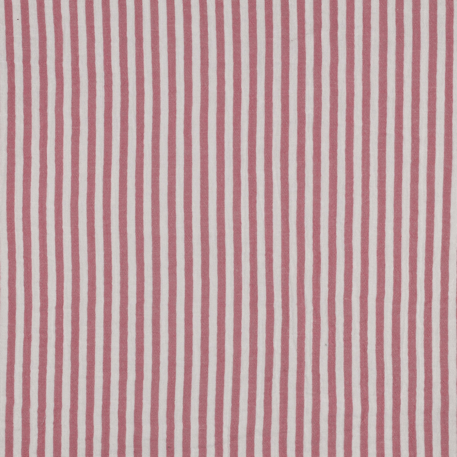 Musselin Stoff Streifen Rosa 5 mm Meterware 125 cm