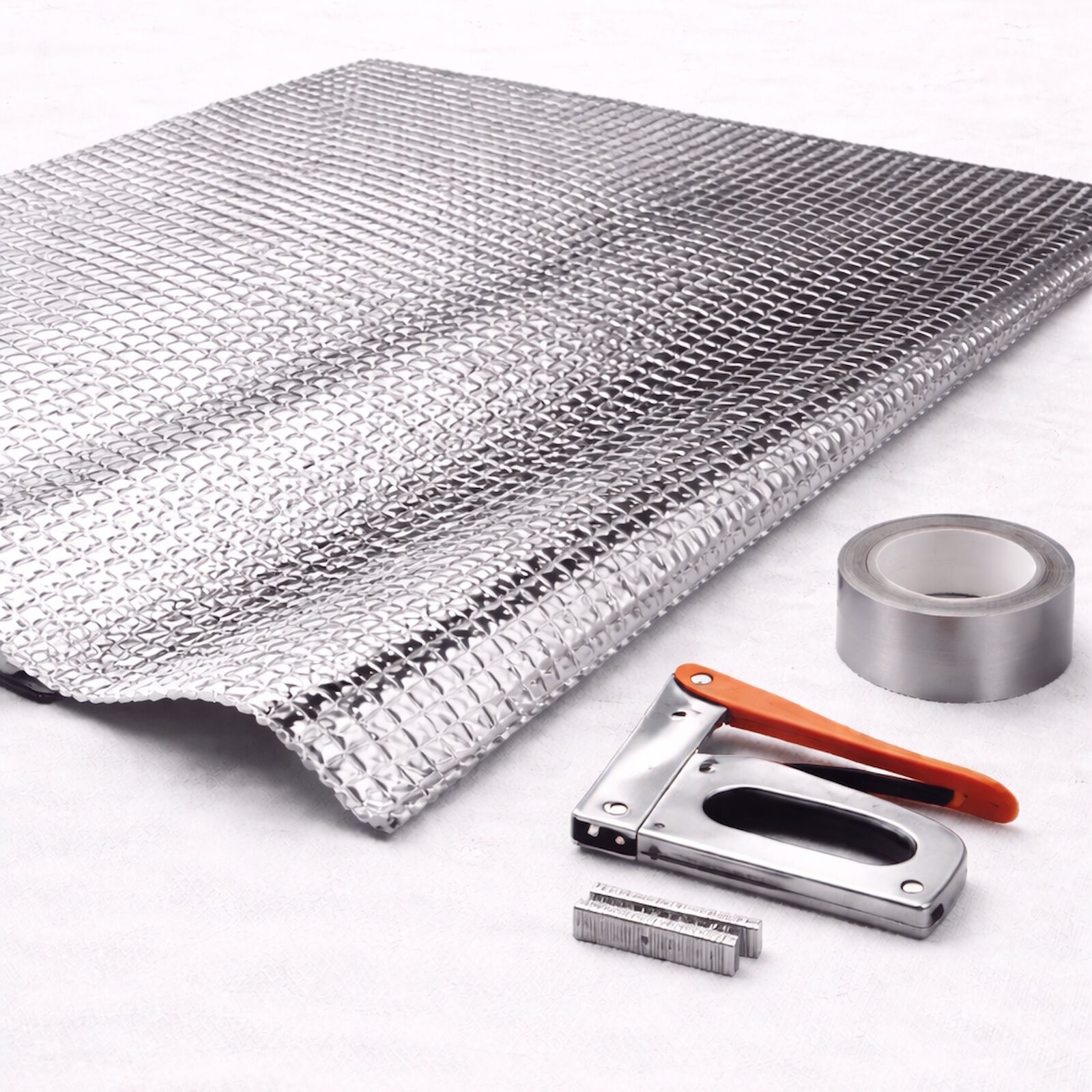 Aluminium Isolierfolie Silber Meterware 2 mm Thermo