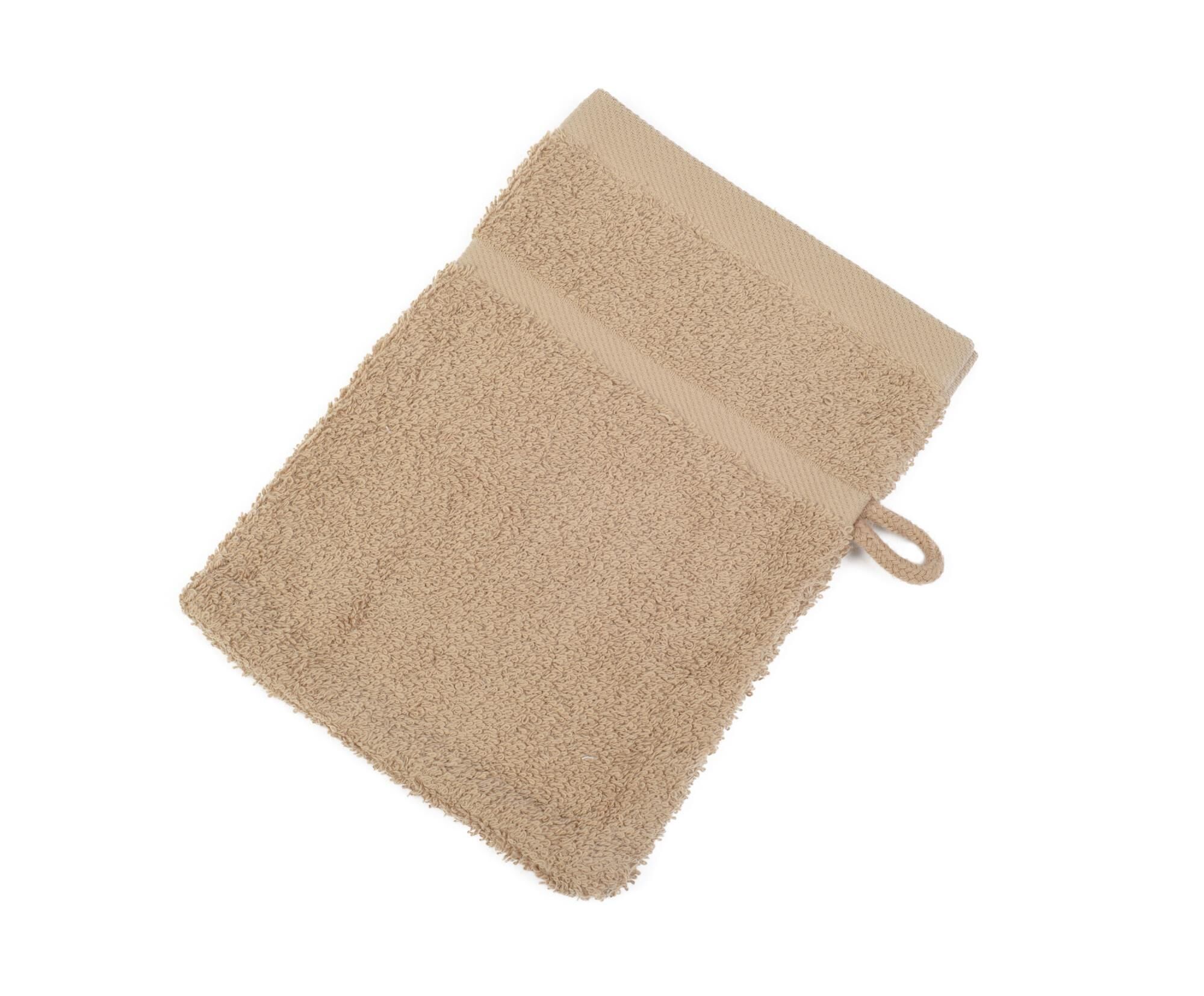 Gözze Waschhandschuh Sylt 15x20 cm einfarbig-75-cappuccino