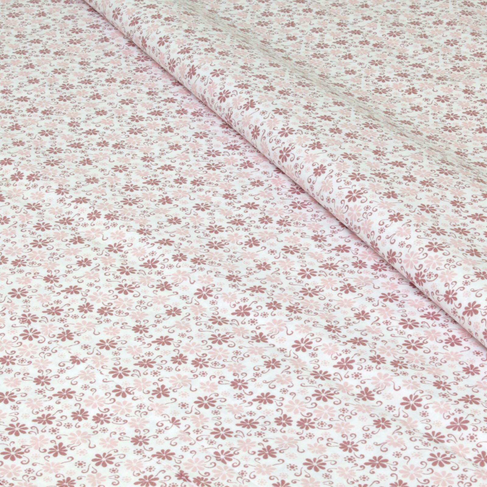 Stoff Meterware Blumen Lilla Rosa