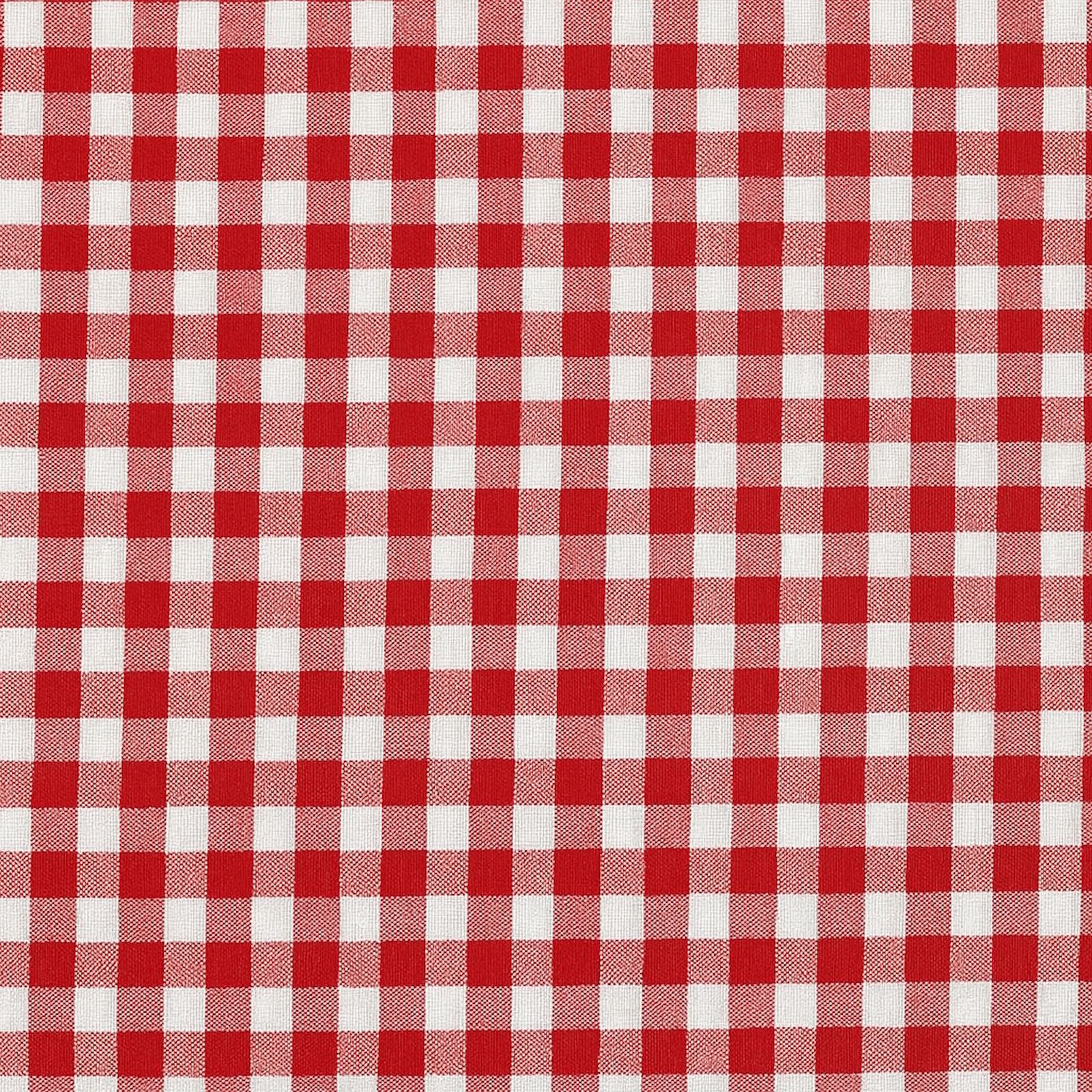 Tischdecke Karo 1x1 cm Rot Baumwolle-80x80 cm
