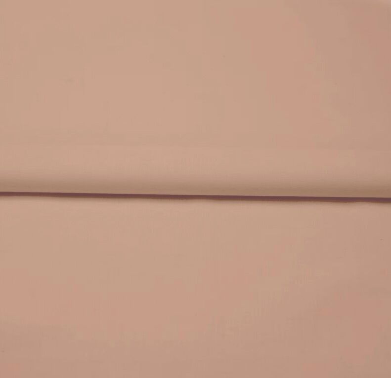 Stoff Meterware Baumwolle Linon Nude Braun Rose