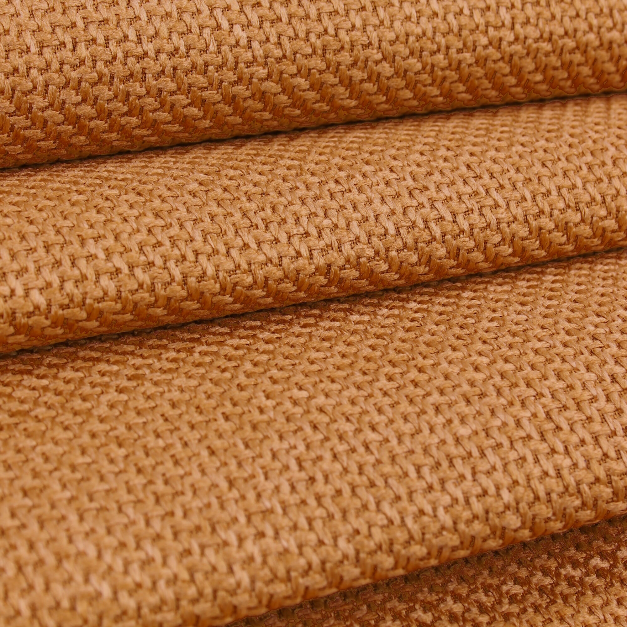 Stoff Meterware Olliver Cognac Möbelbezugsstoff