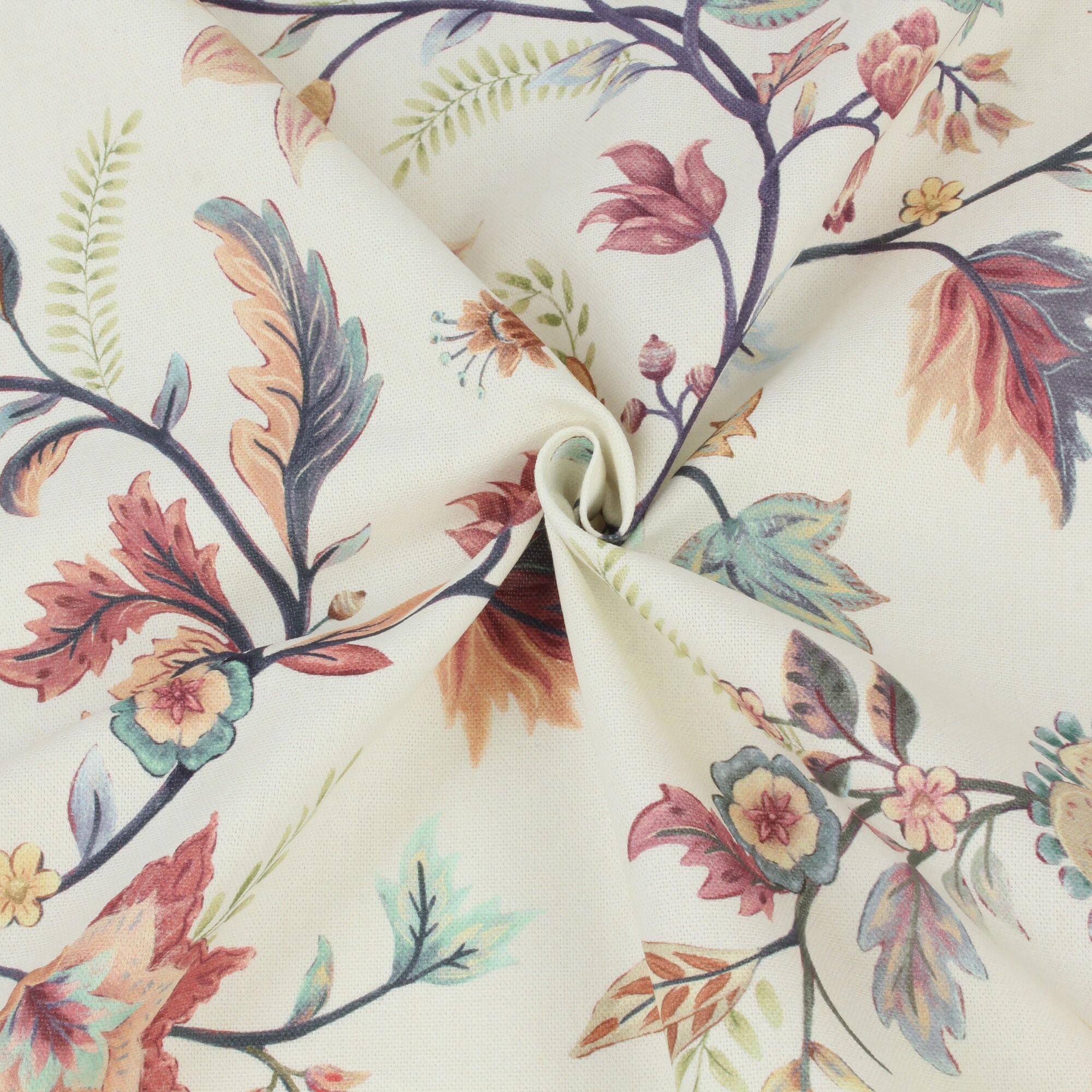 Stoff Meterware Blumen Lilly Canvas