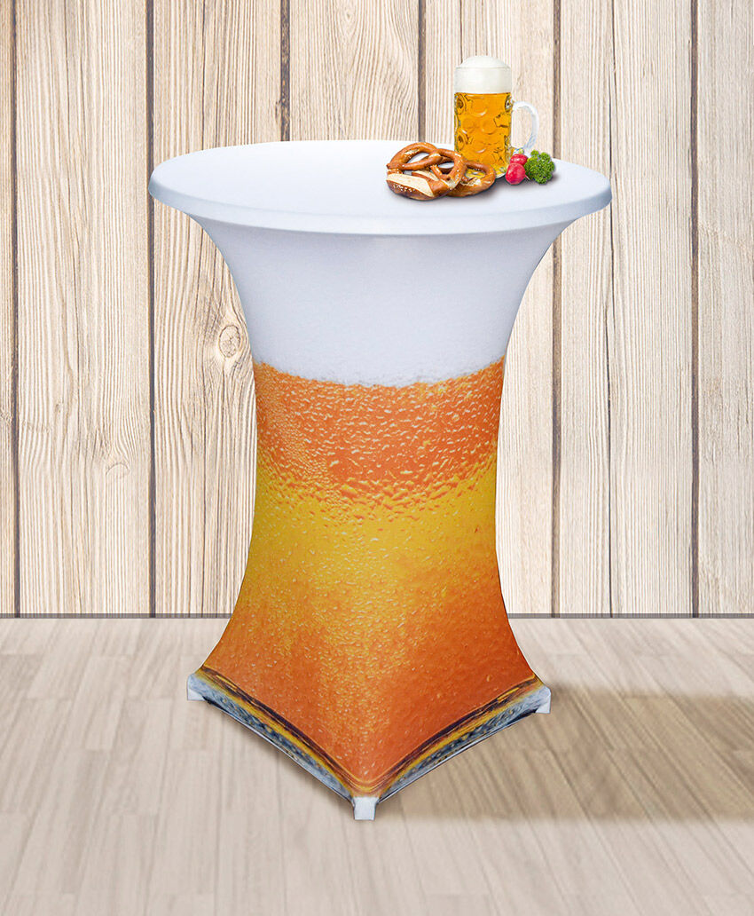 Stretch Stehtischhusse Bier