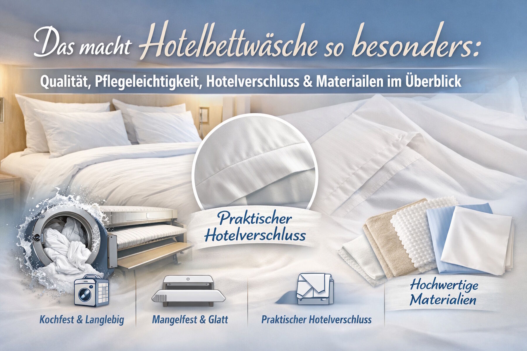 Was ist das Besondere an Hotelbettwäsche? Materialien, Hotelverschluss & Profi-Qualität