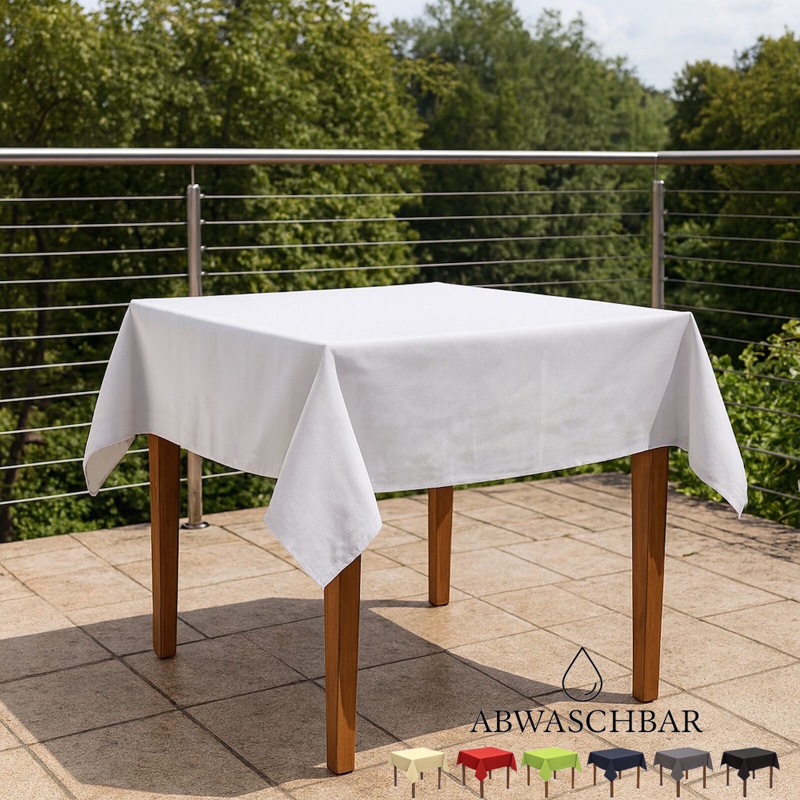 Outdoor Tischdecke wetterfest: wasserabweisend vs abwaschbar – so wählst du richtig