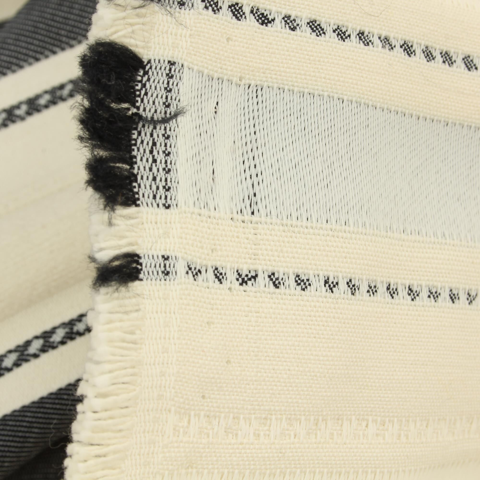 Stoff Meterware Streifen Oleo Beige Schwarz