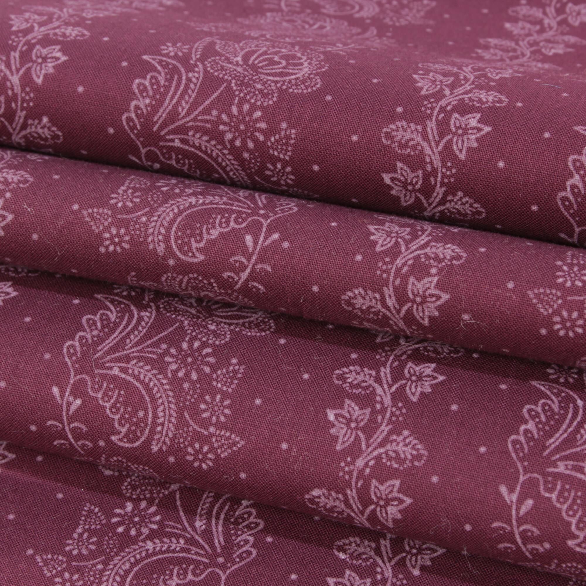 Stoff Meterware Blumen Emma Bordeaux Dirndl