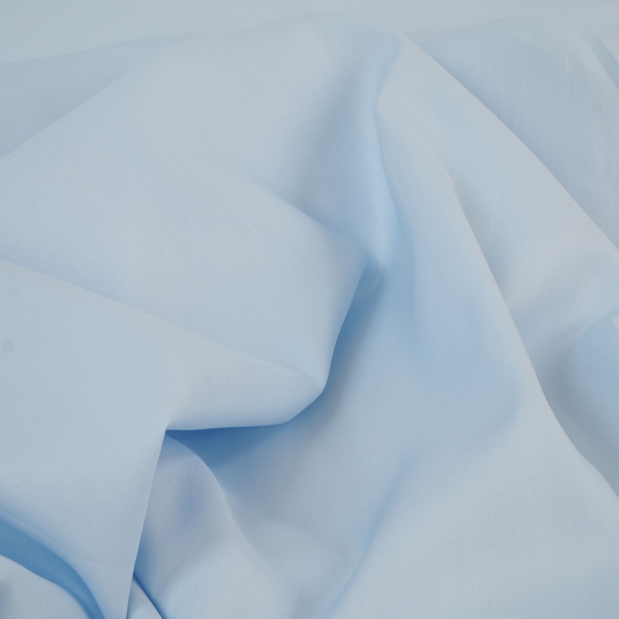 Stoff Meterware Hellblau Mako Satin