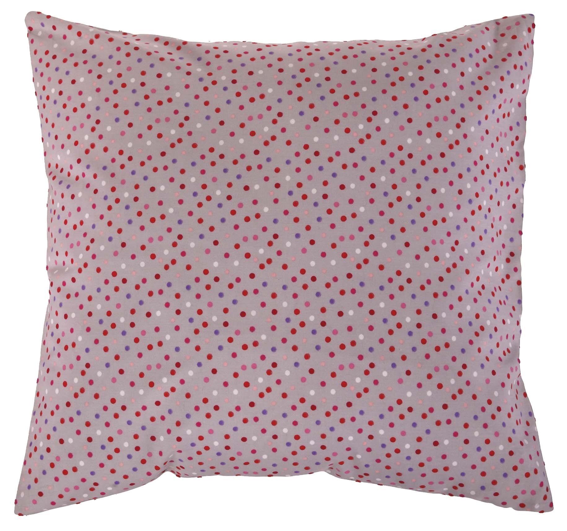 Kissenbezug 40x40 cm Bunte Punkte Grau