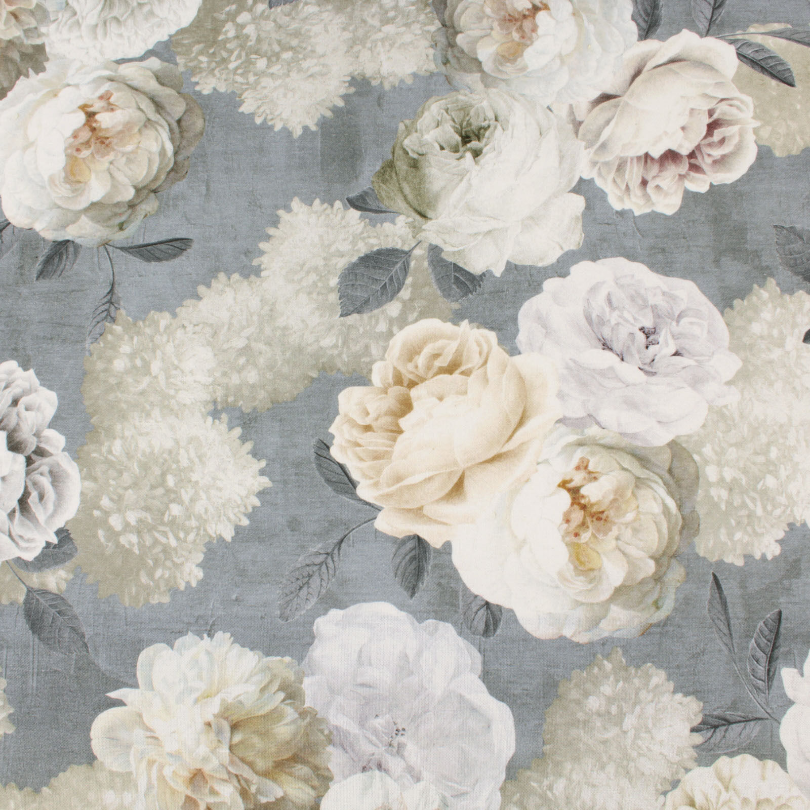 Stoff Meterware White Flowers