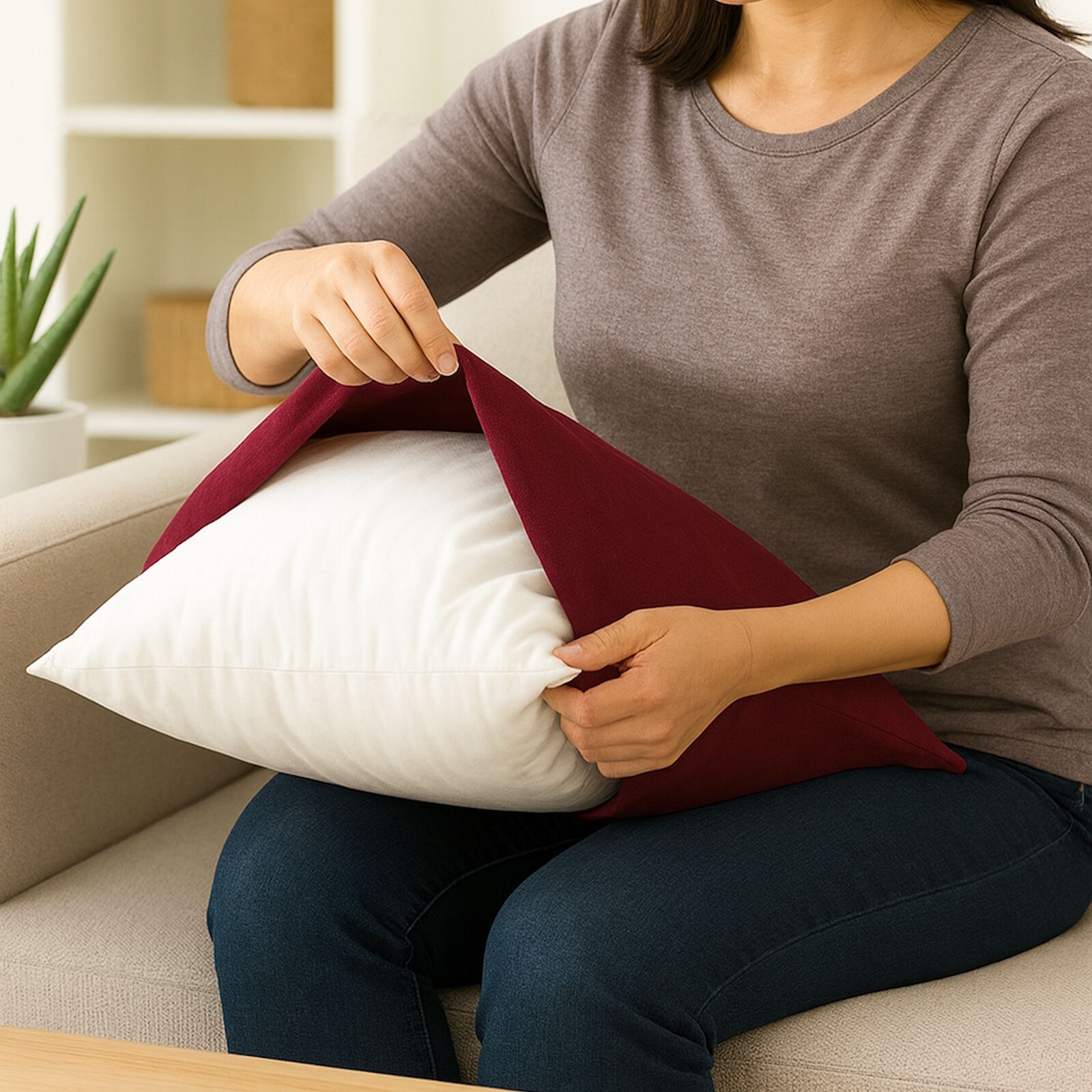 Federkissen-30x50 cm