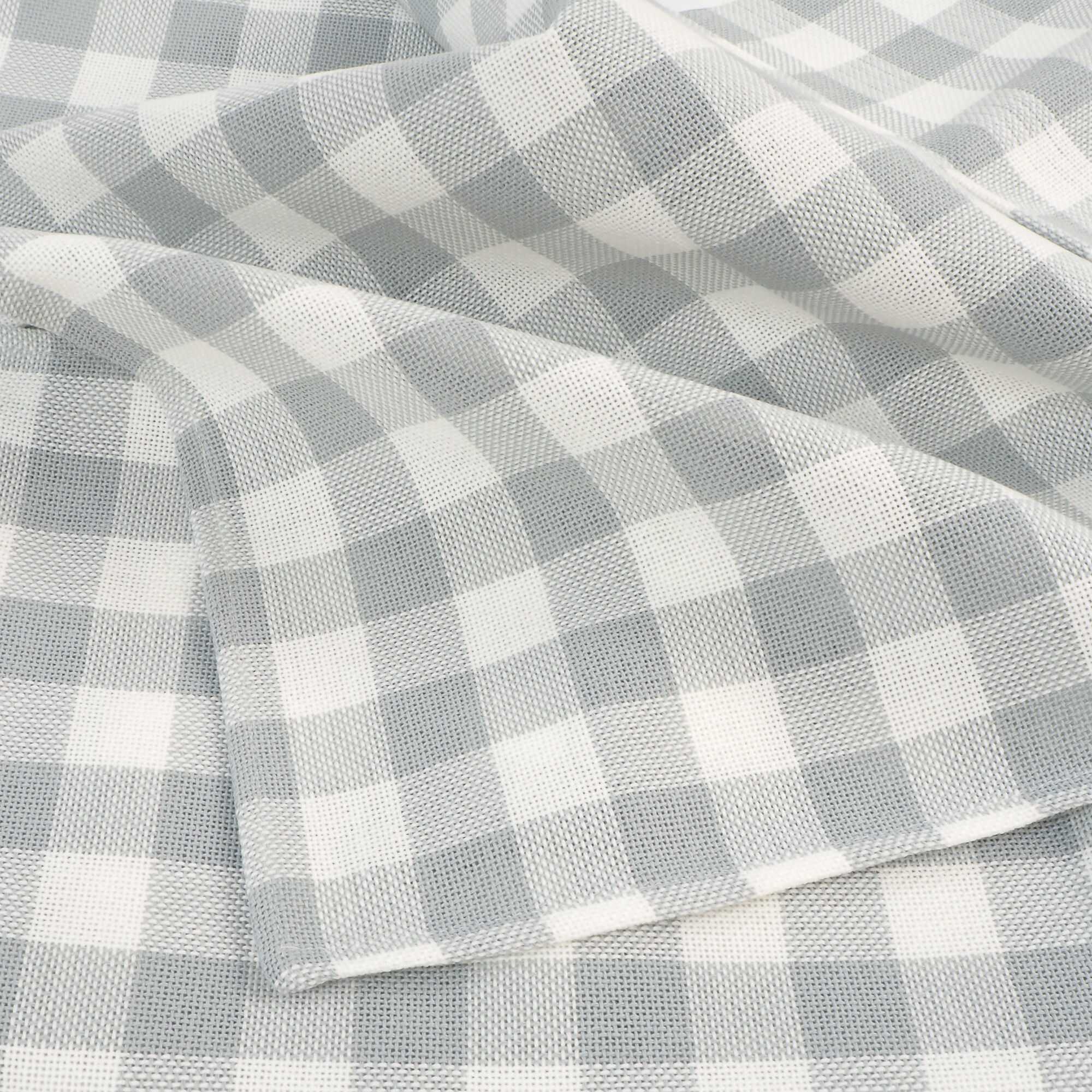 Biertisch Tischdecke 80x250 cm Karo 5x5 cm Grau