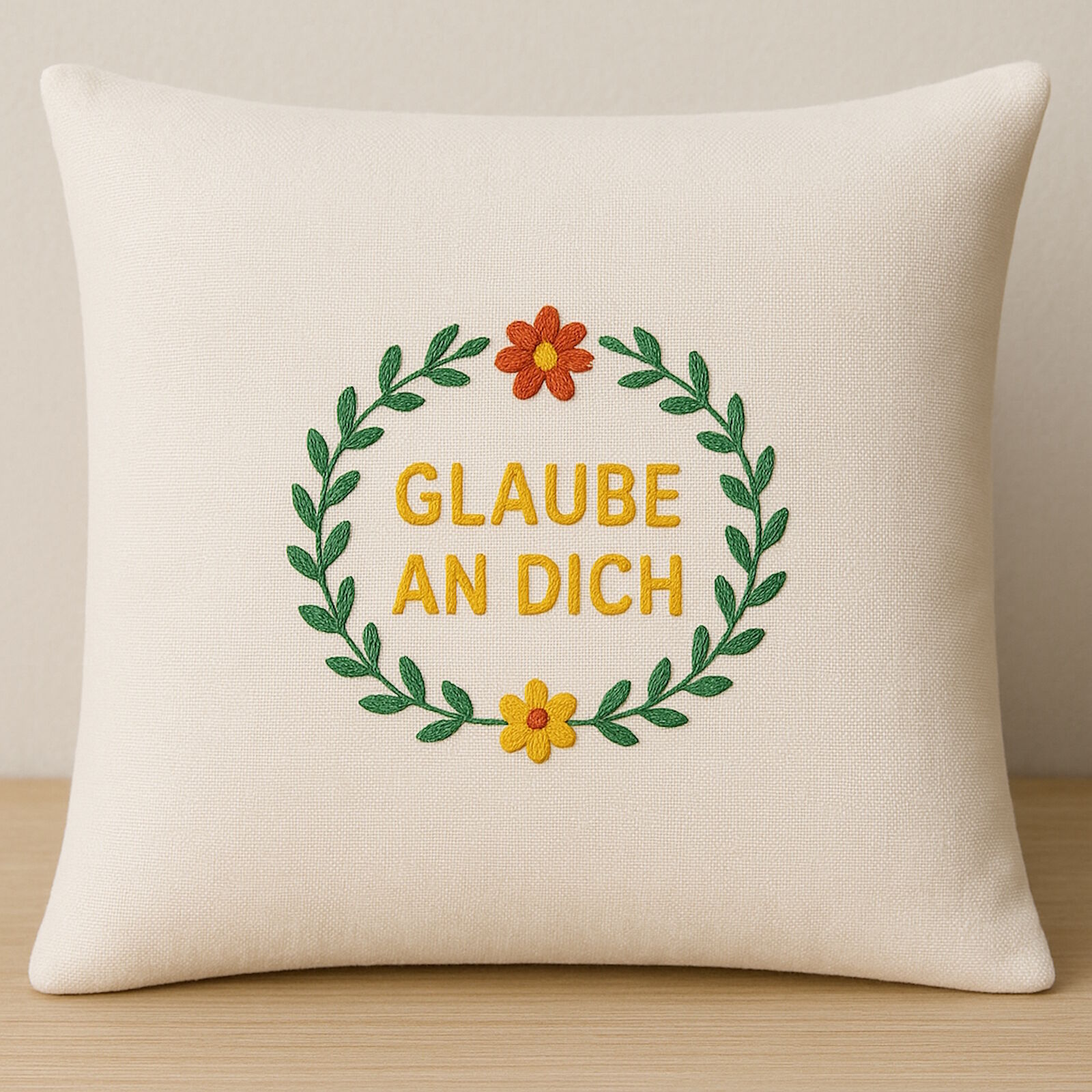 Geschenk Kissen Glaube an dich 40x40 cm