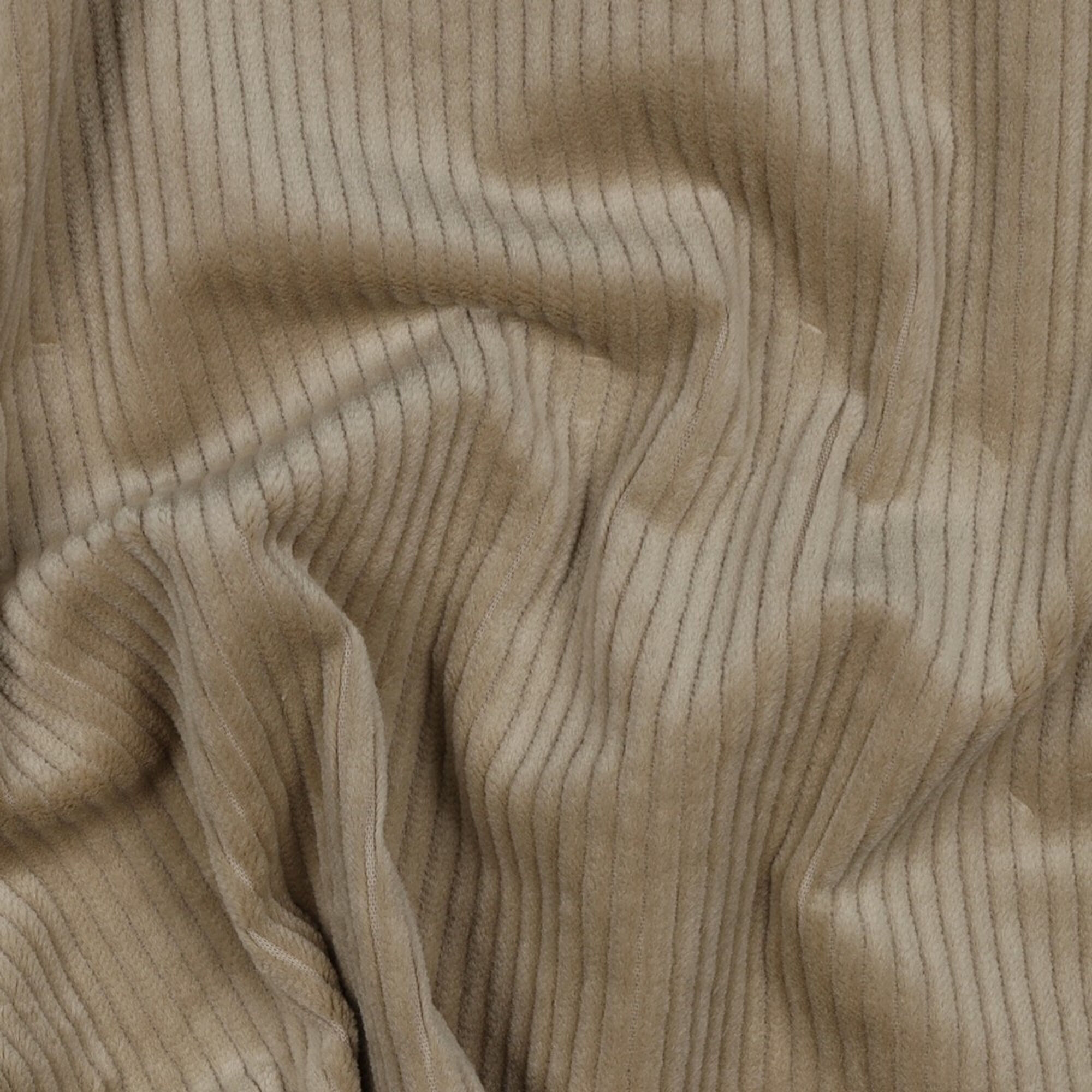 Stoff Meterware Uni Cord Sand Stretch