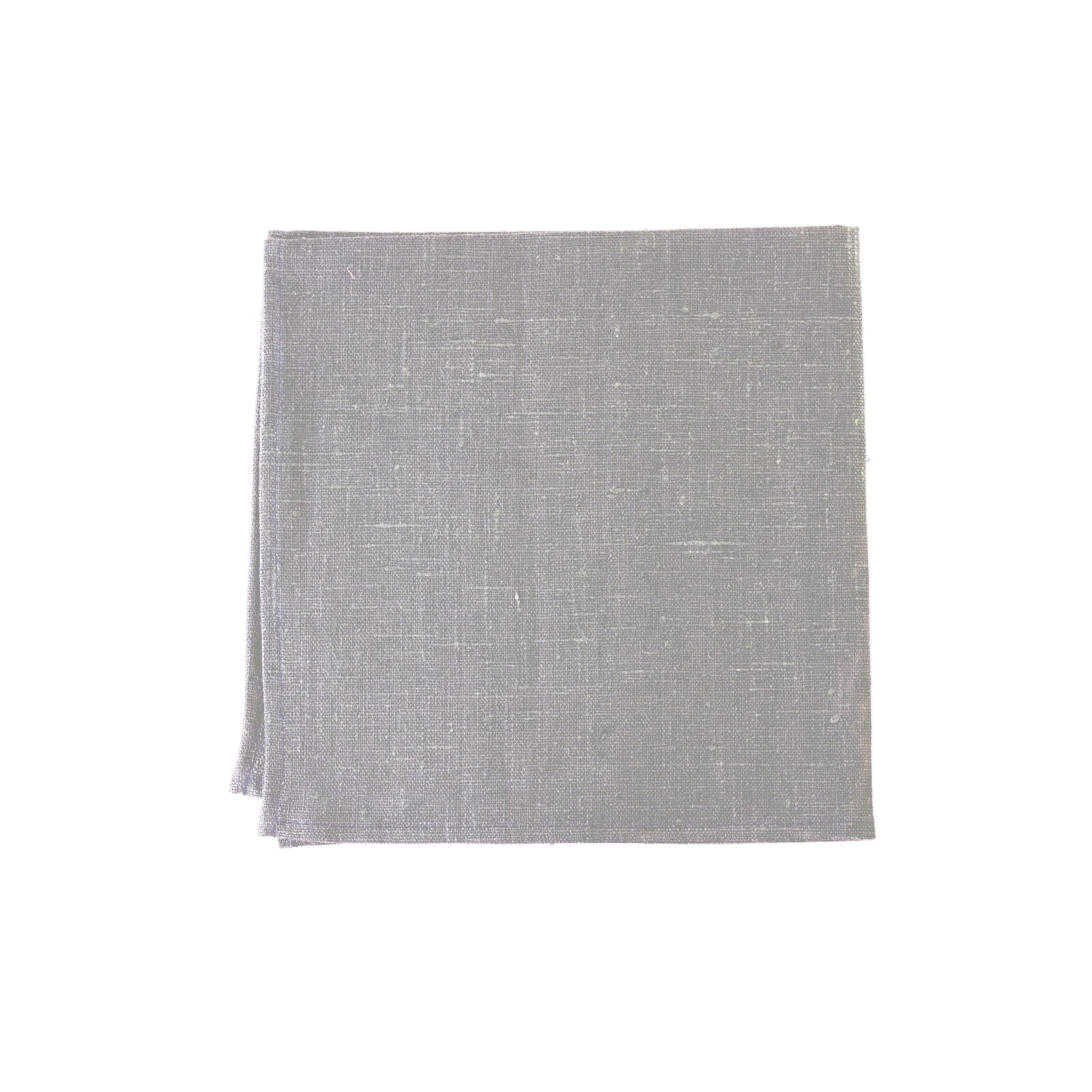Serviette Uni Leinen-40x40-Grau