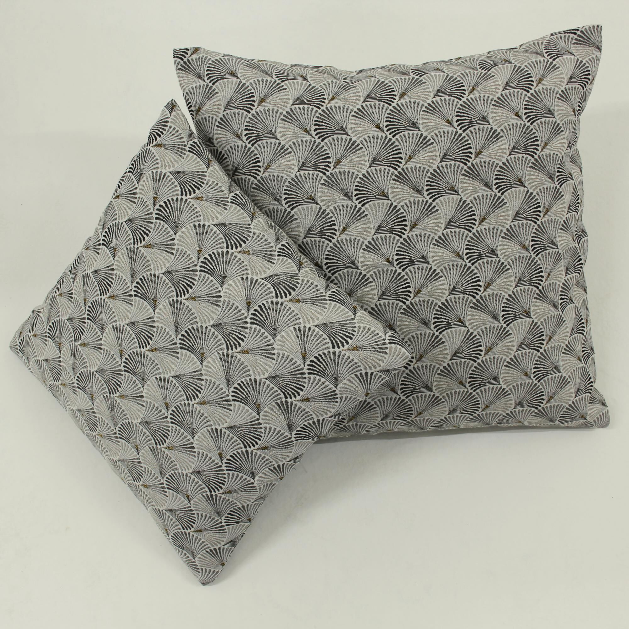 Kissenbezug Pfau - 40x40 cm - Silber