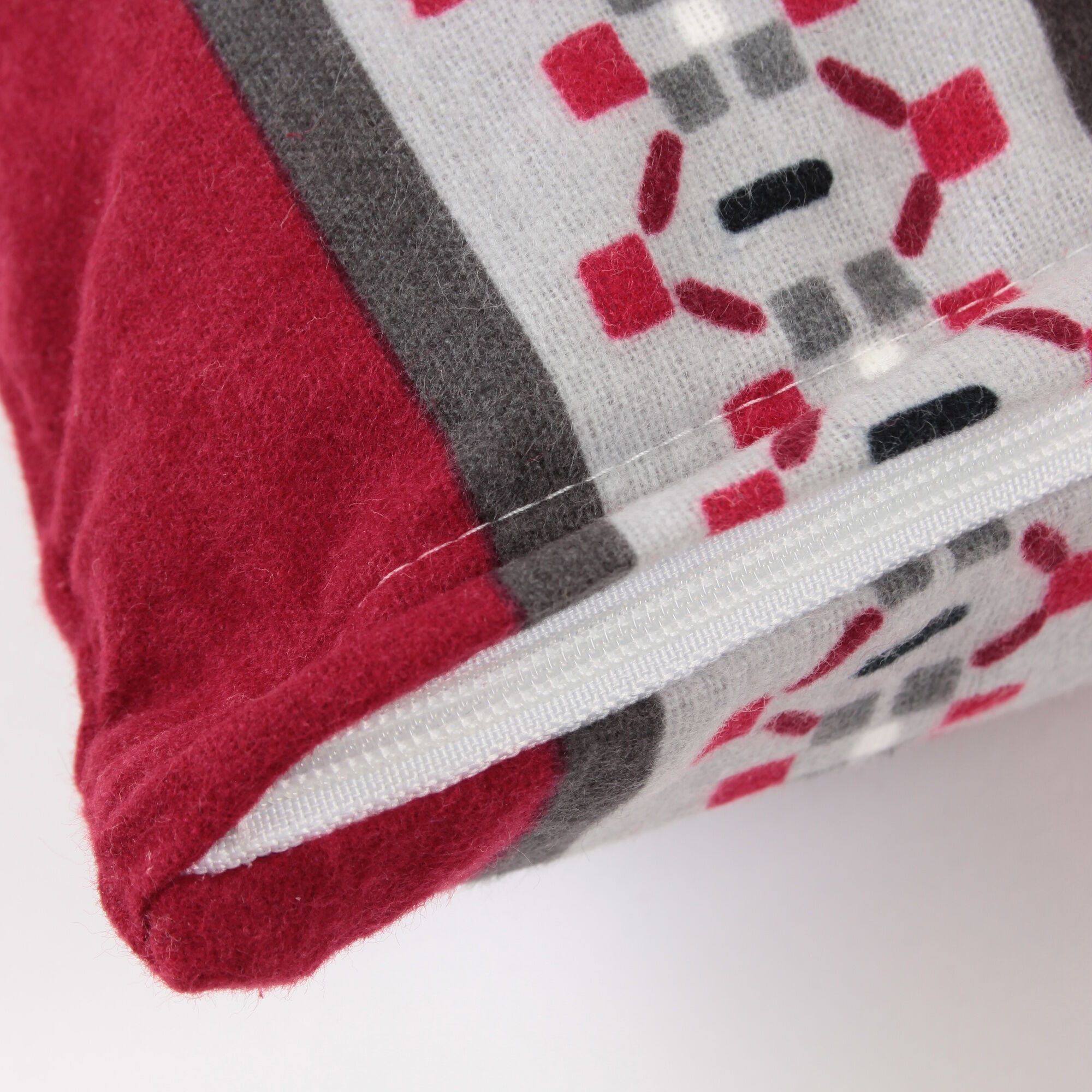 Kissenbezug 40x40 cm Schneeflocke Streifen Flanell