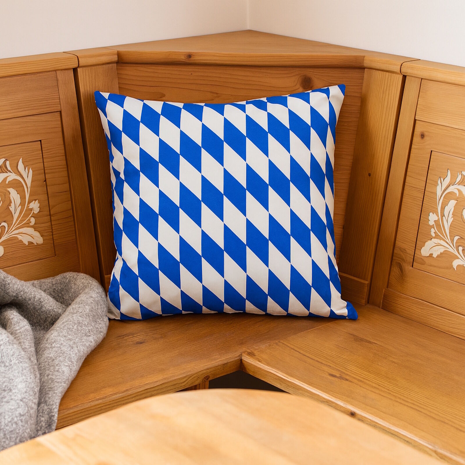 Kissenbezug Bayernraute Weiß Blau 2er Set-20x30