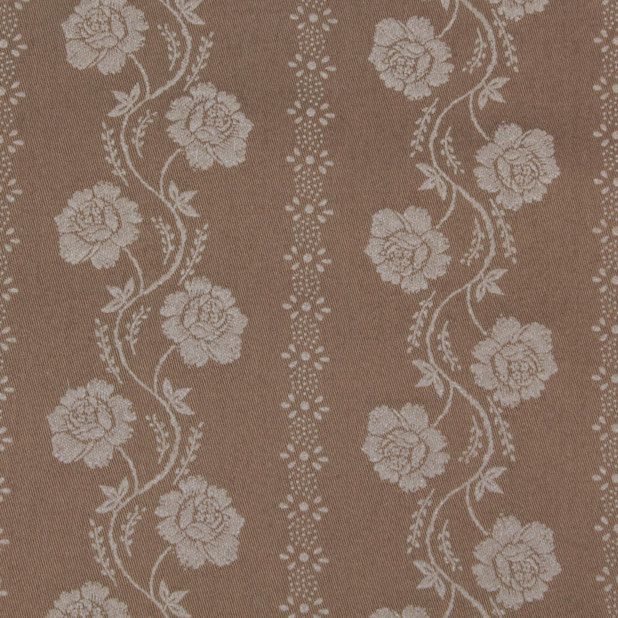 Stoff Meterware Blumen Streifen Sandra Beige Dirndl