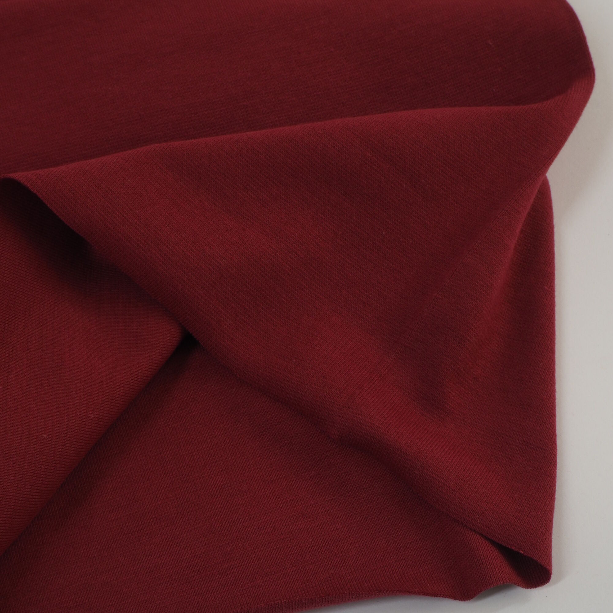 Bündchenstoff Uni Bordeaux