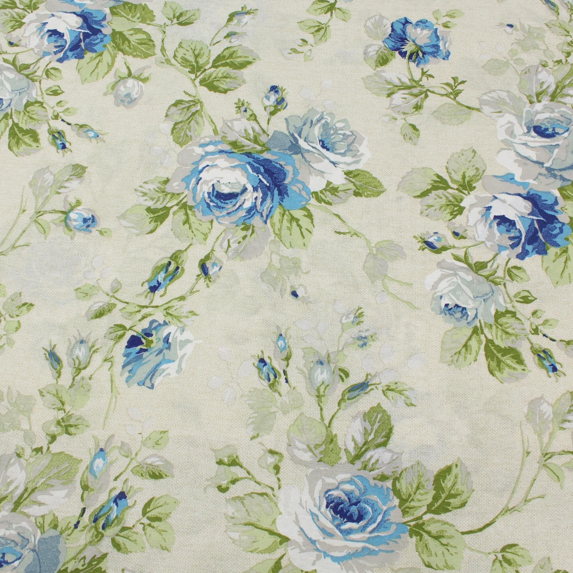 Vintage Stoff Meterware Floral Rosa Blumen Blumen Garten Pfirsich