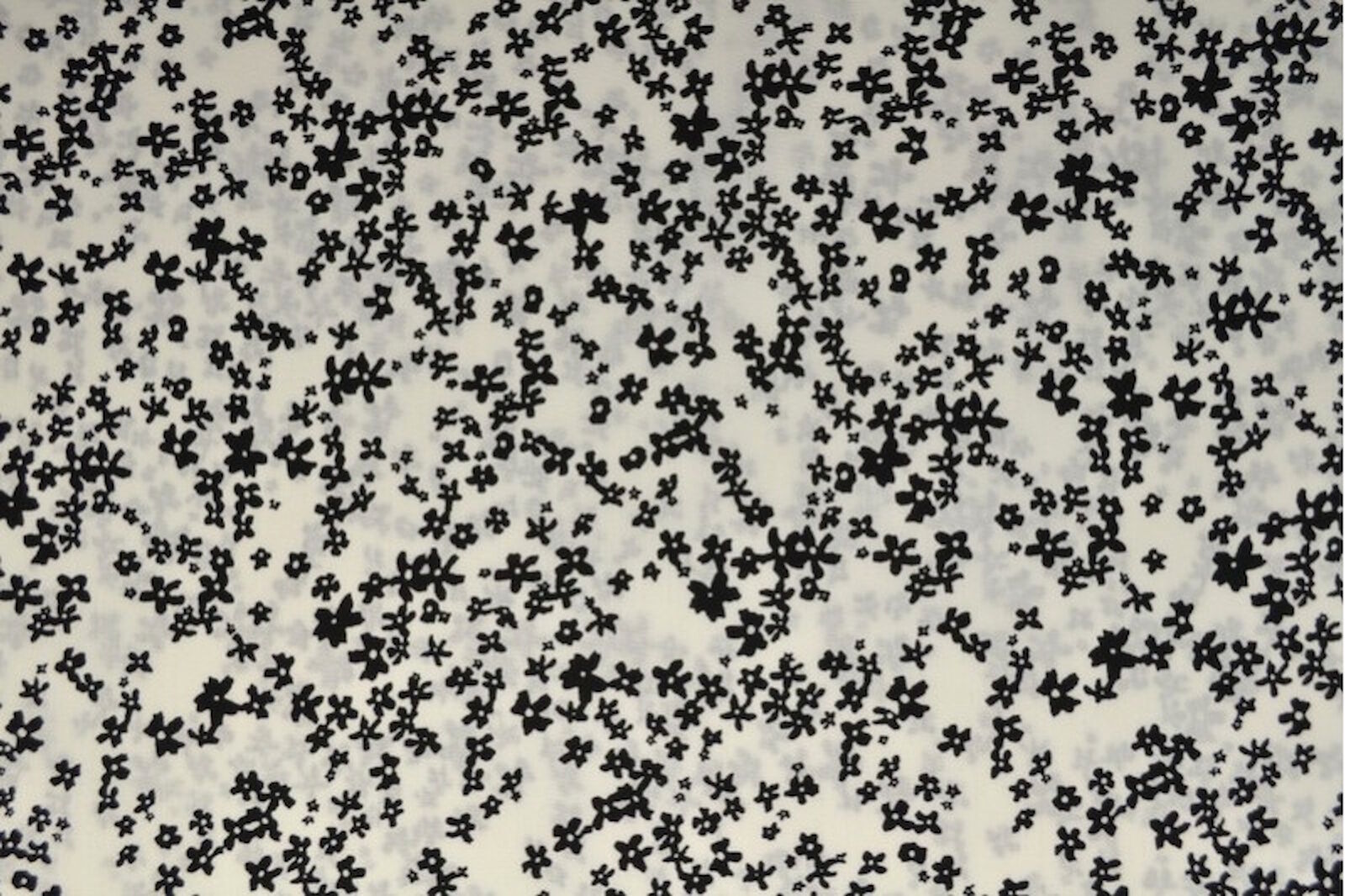 Bettwäsche 135x200 Blumen schwarz weiß Baumwolle