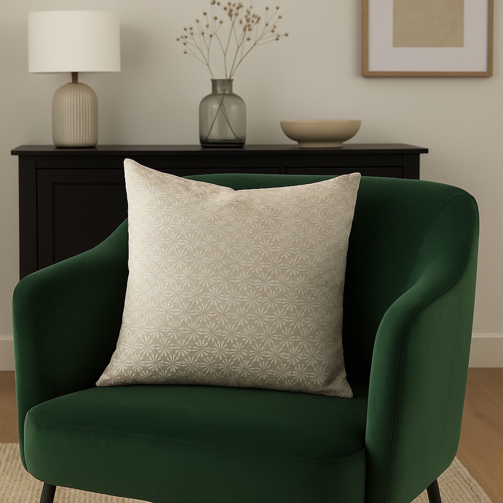 Kissenbezug 40x40 cm Pusteblume Peral Beige