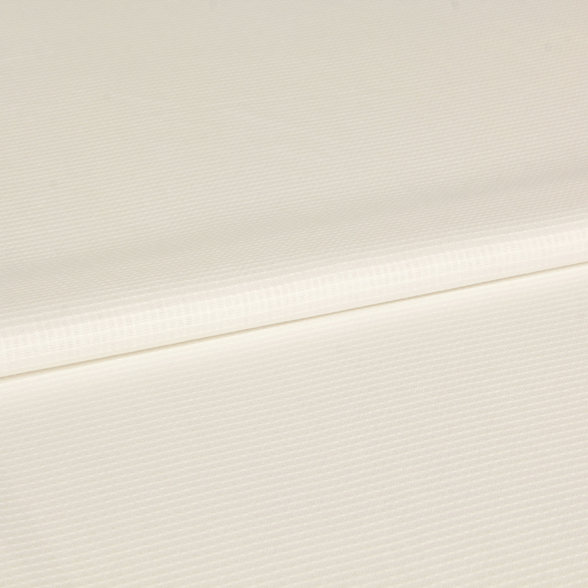 Stoff Meterware Uni Weiß feines Waffelpique