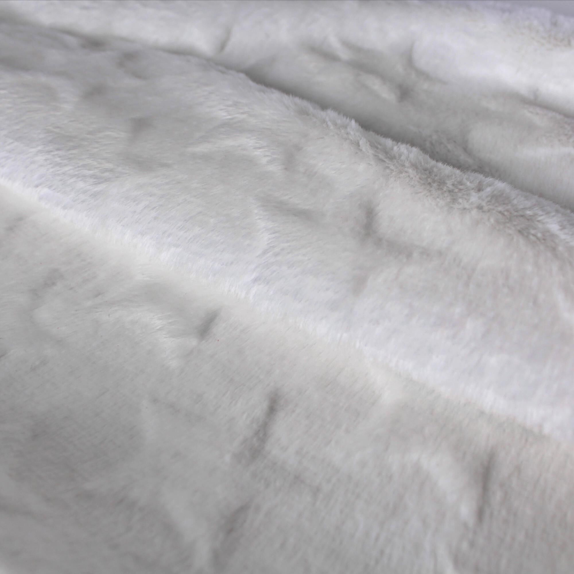 Kuschelstoff Sterne Fleece Weiß