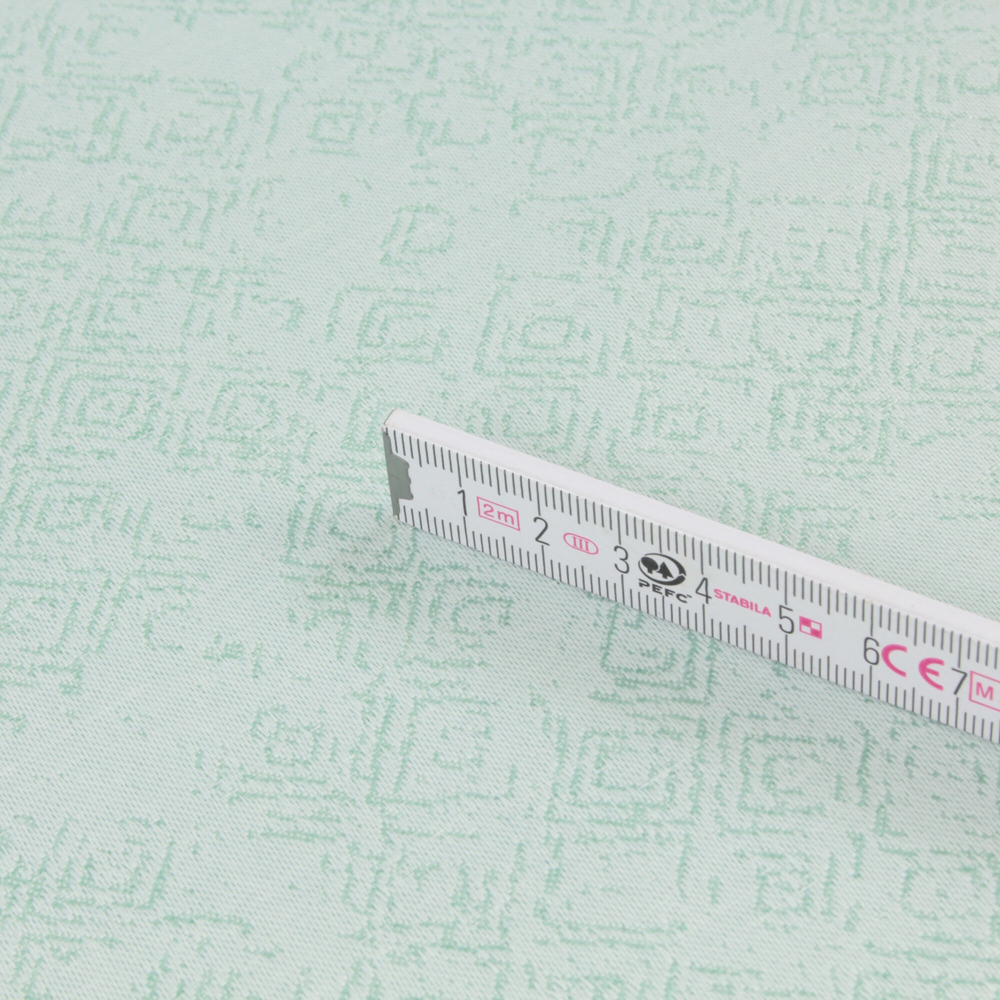 Stoff Meterware Melina Grün Jacquard Mischgewebe