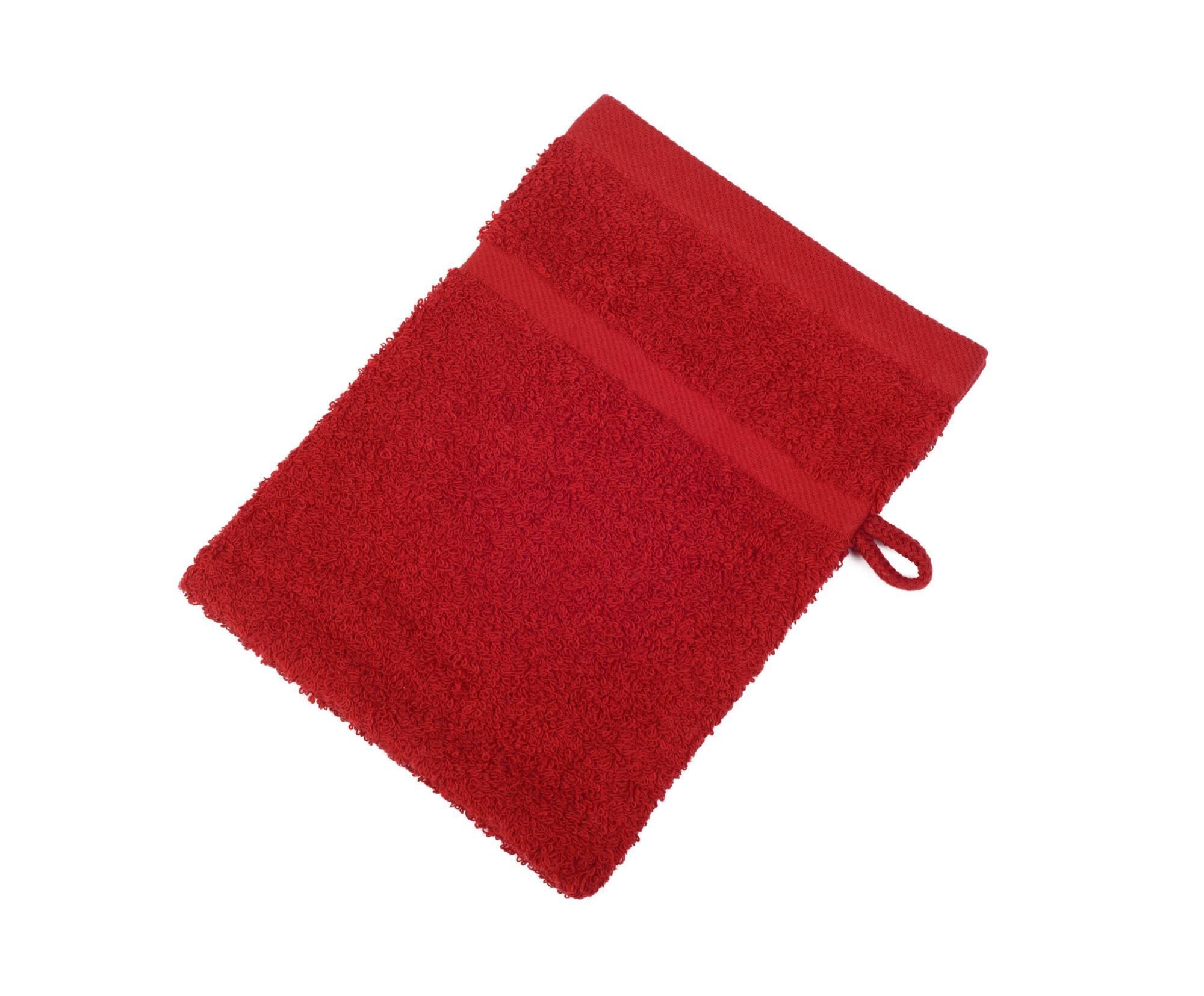 Gözze Waschhandschuh Sylt 15x20 cm einfarbig-33-bordeaux