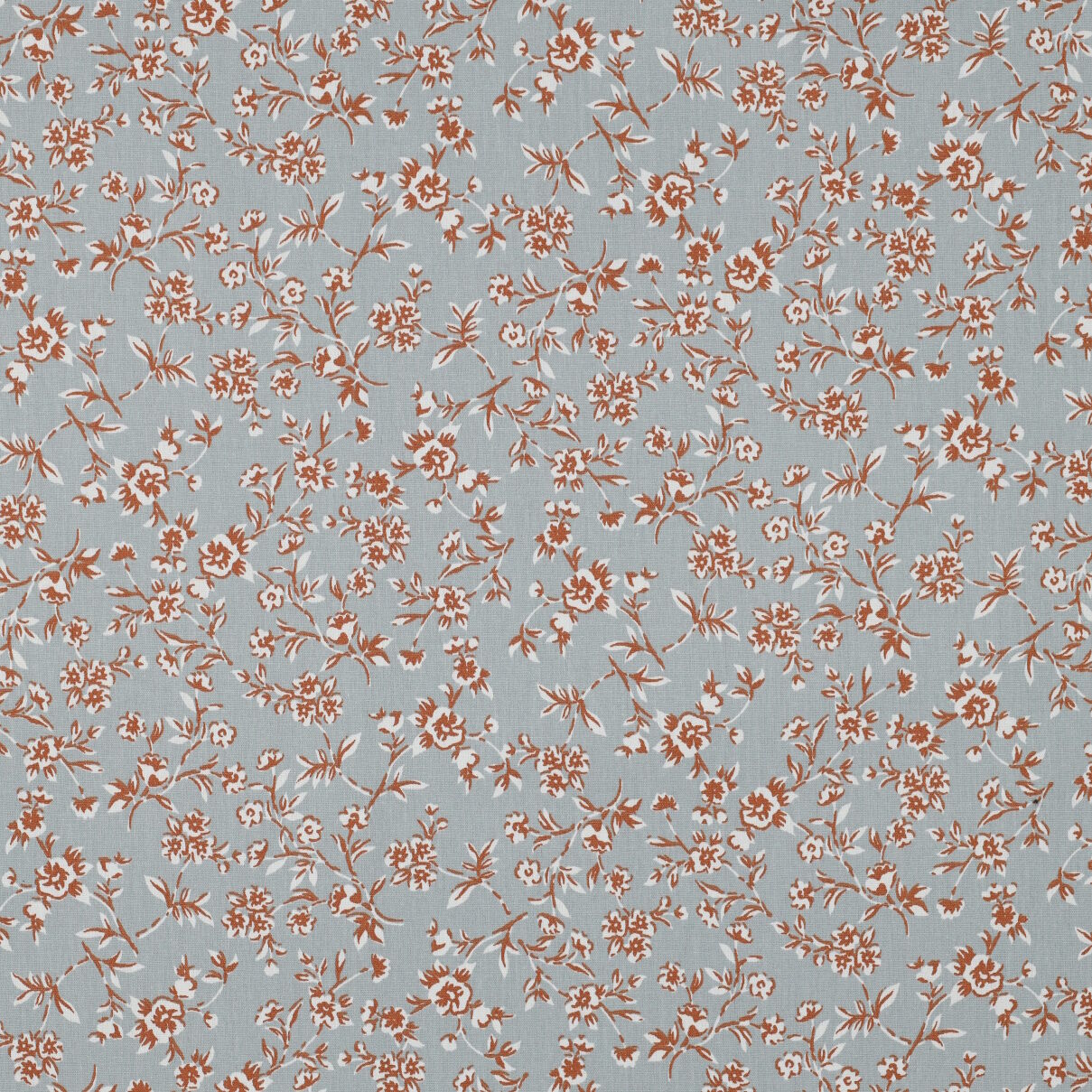 Stoff Meterware Blumen Ina Blau Beschichtet