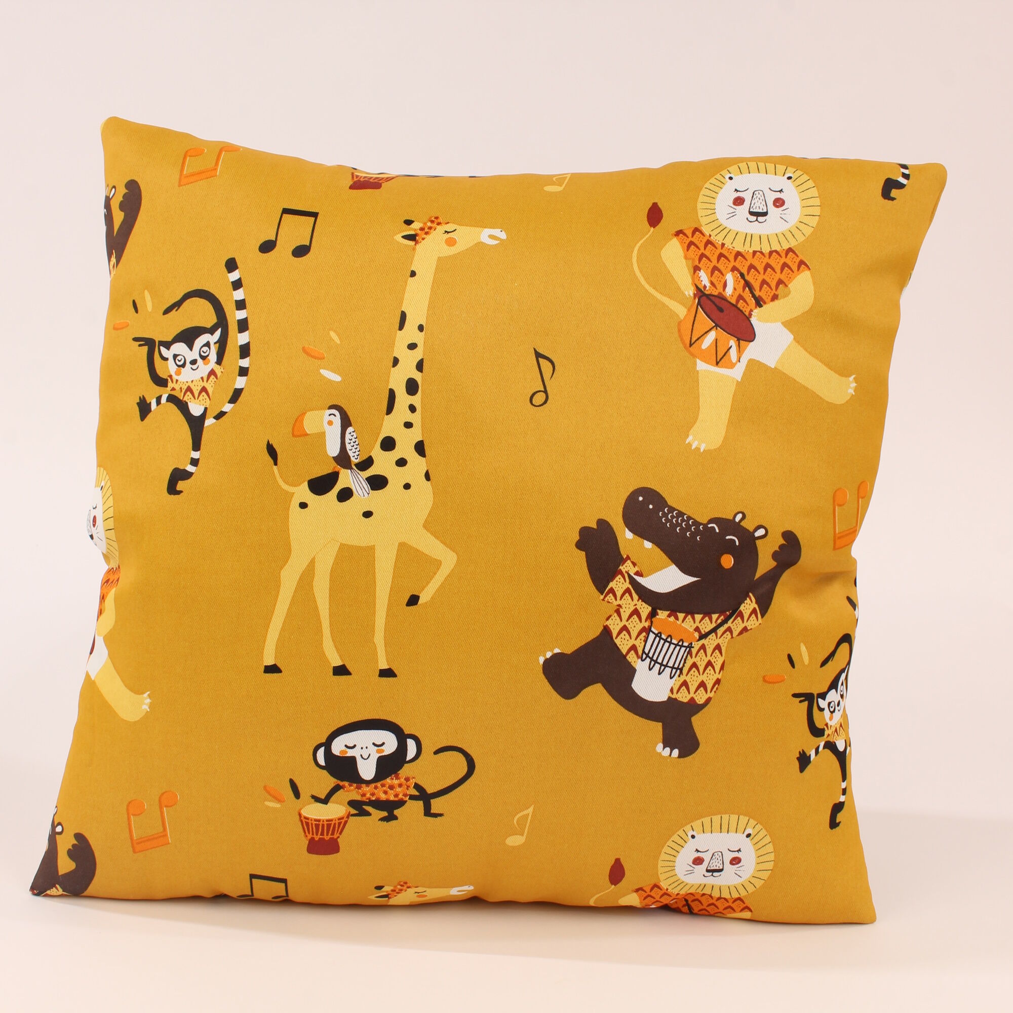 Kissenbezug 40x40 cm Tanzende Tiere Polyester