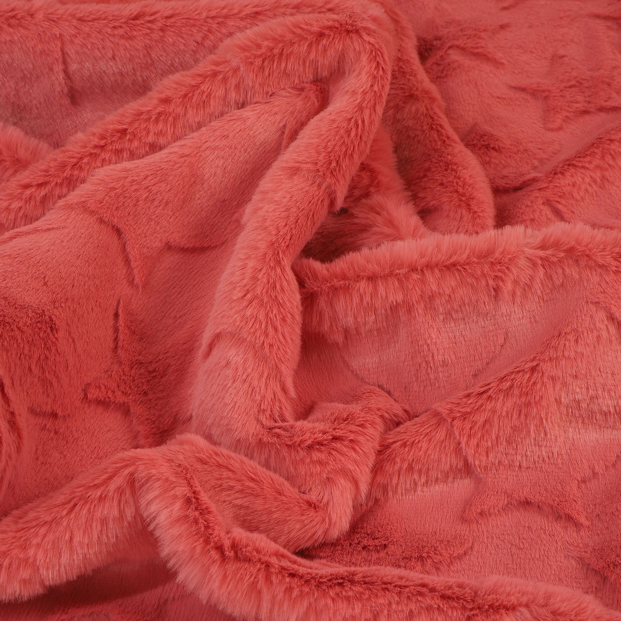 Kuschel Fleece Stoff Altrosa Sterne - Main Image