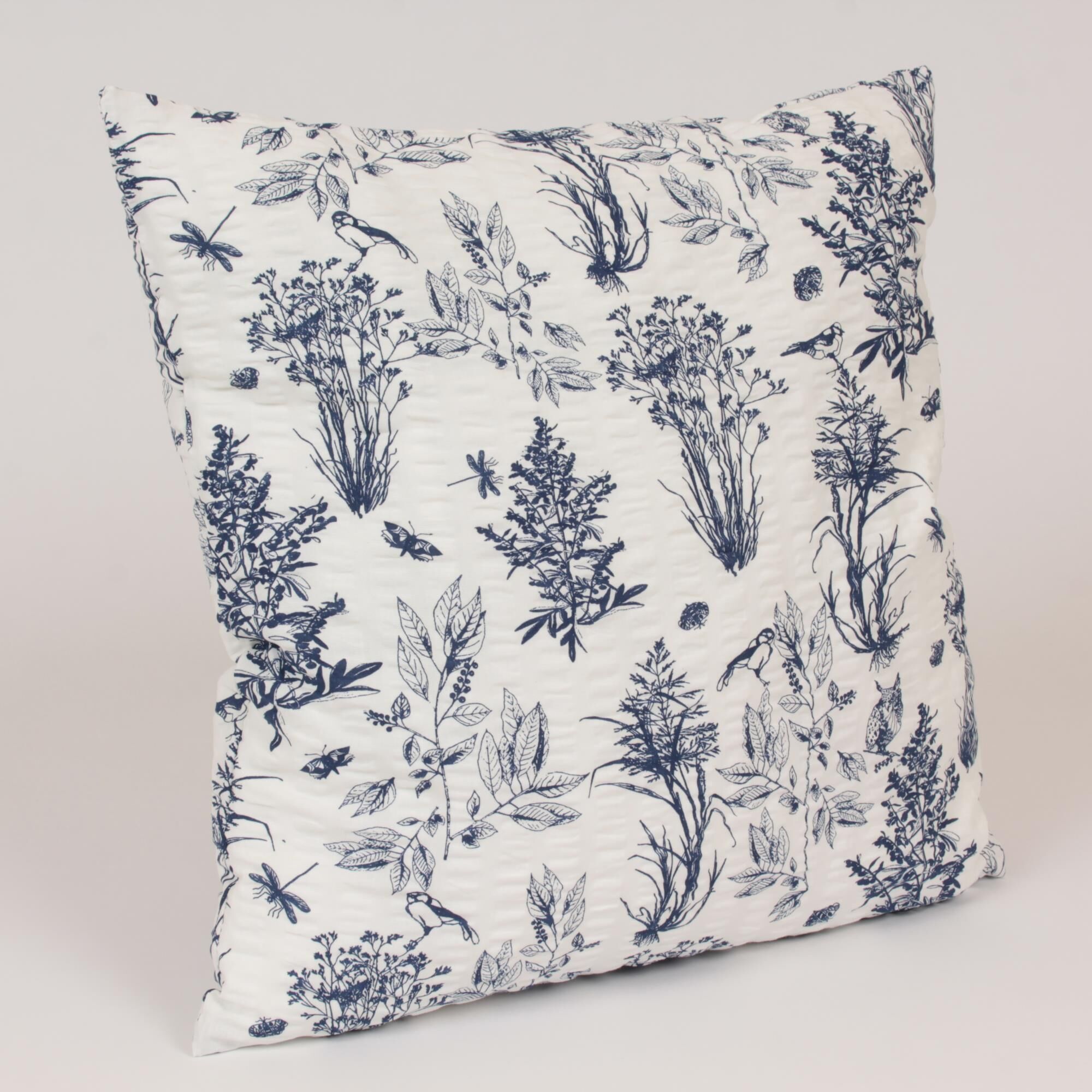 Blumen Kissenbezug 40x40 Wiesen Gräser