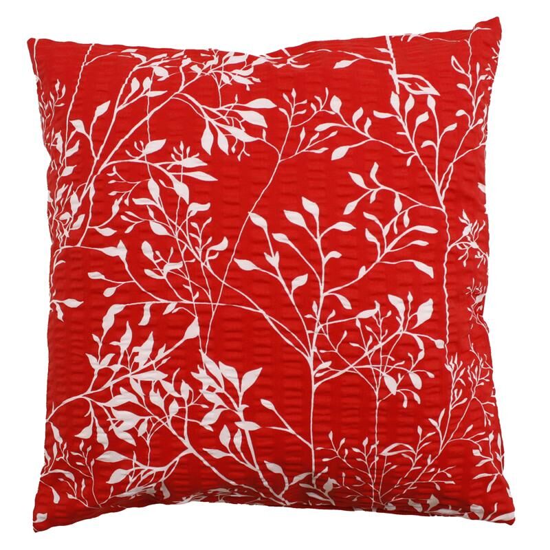 Blumen Kissenbezug 40x40 Sträucher Rot