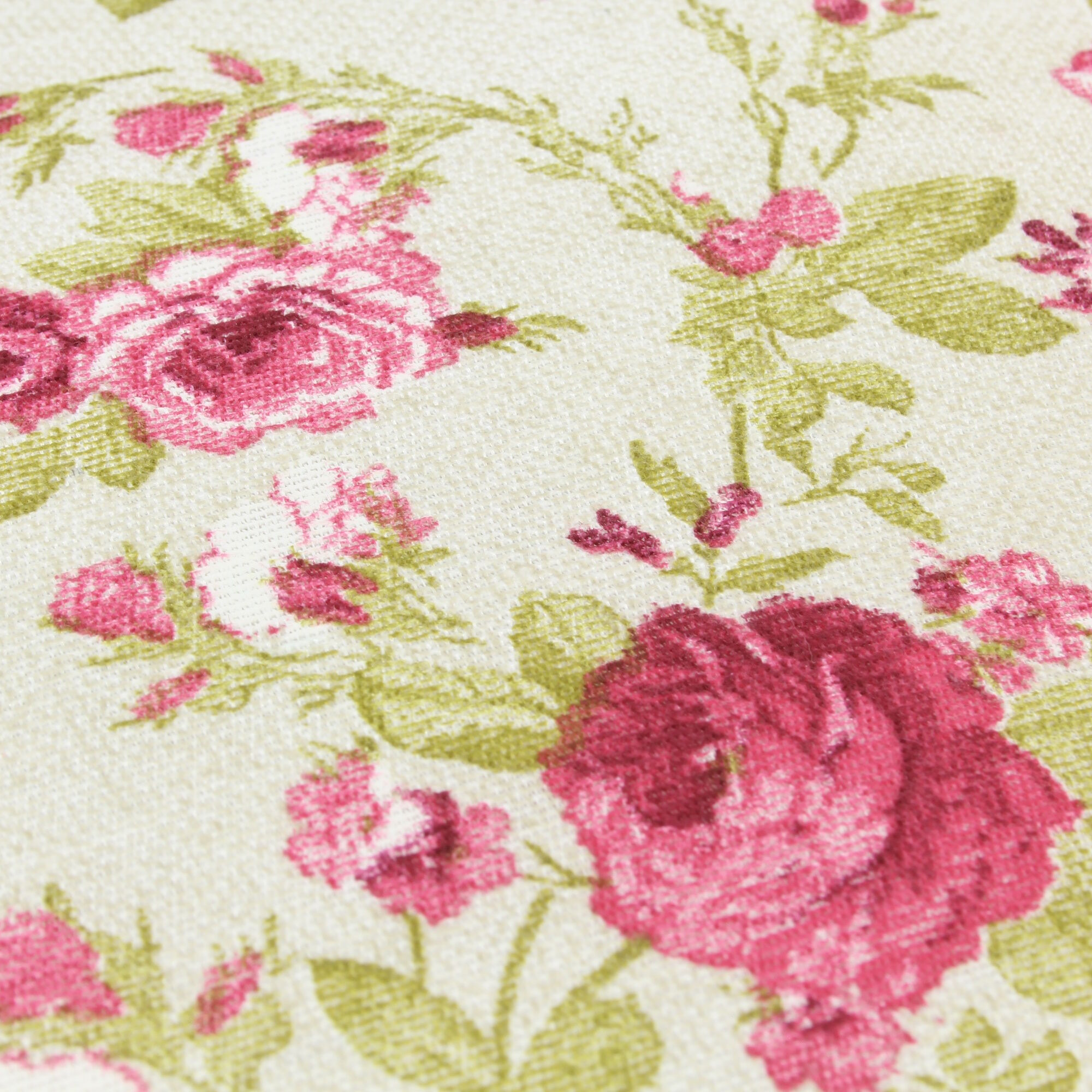 Kissenbezug Kleine Blumen und Blätter Rosa Mischgewebe