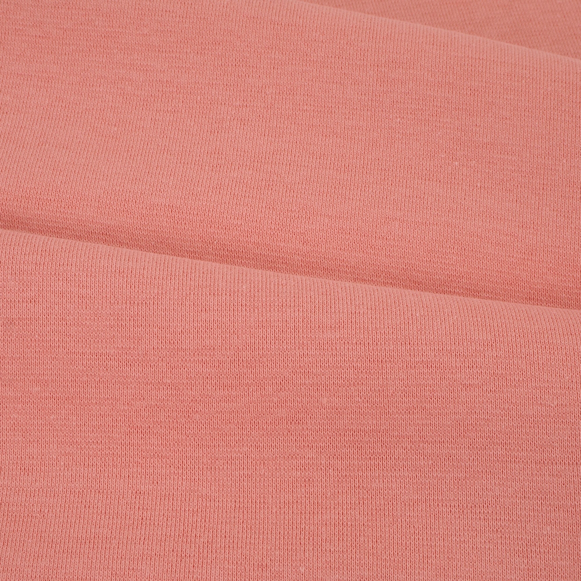 Bündchenstoff Meterware Uni Rose