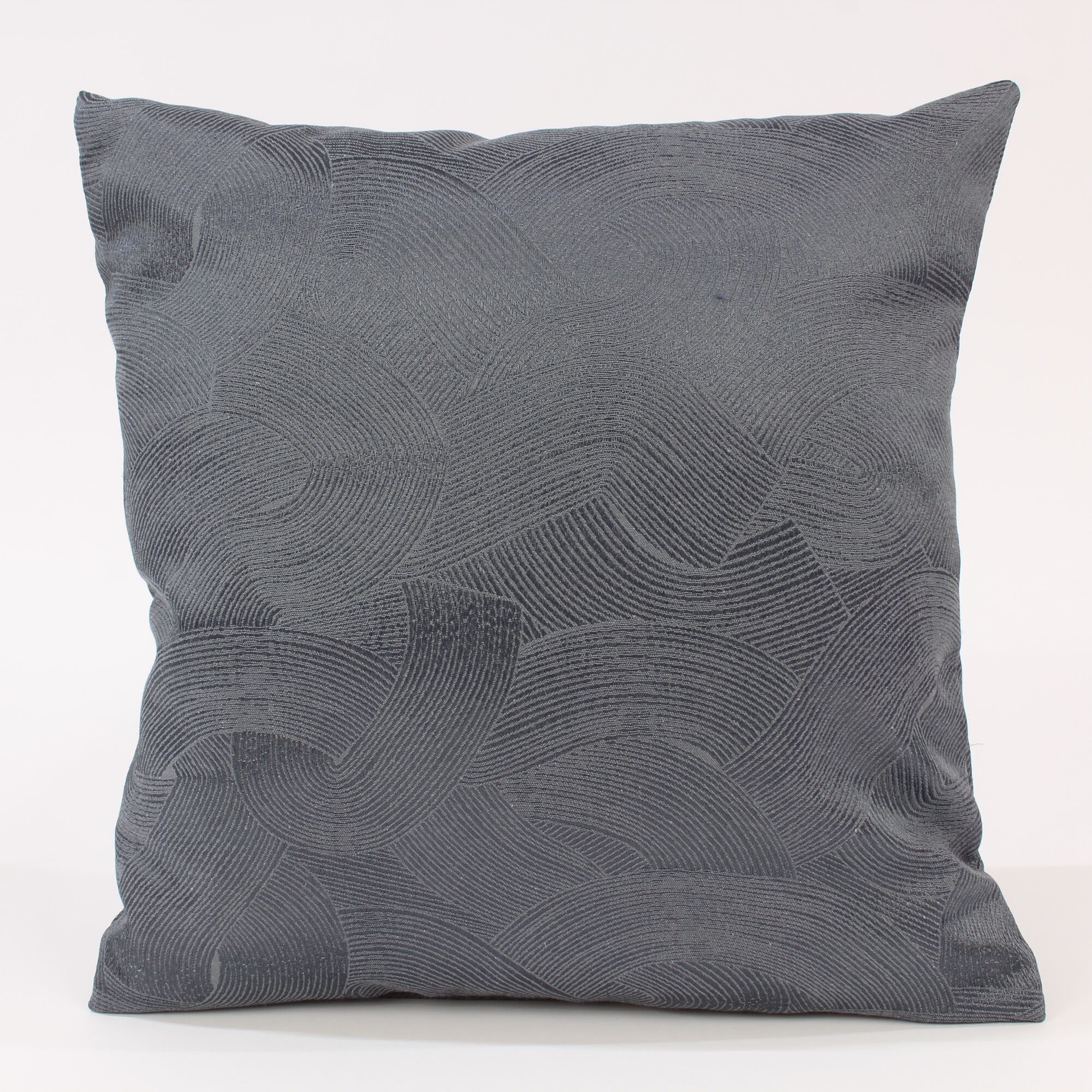 Kissenbezug 30x30 cm Struktur Kreis Grau