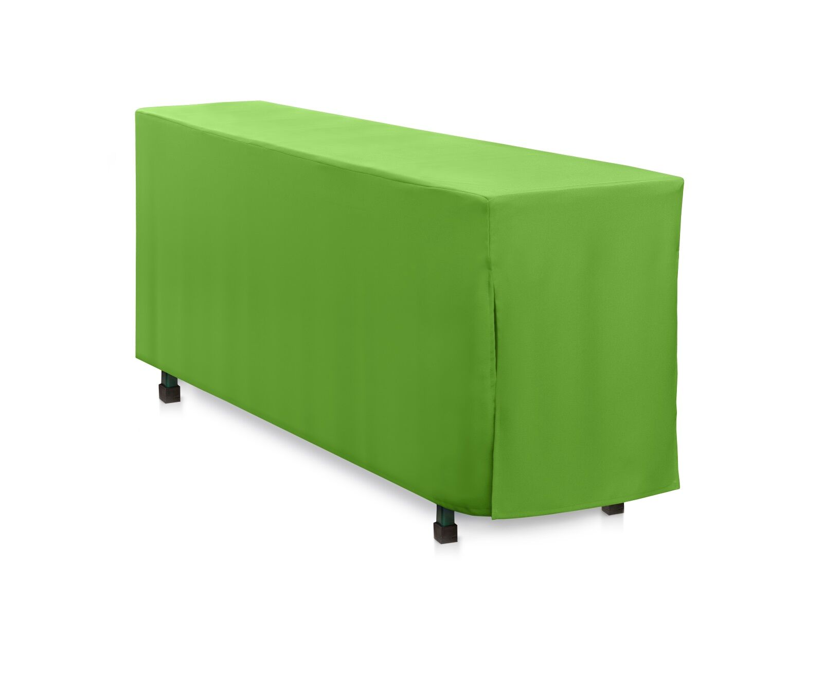 Biertischhusse bodenlang Linon-200x50-Hellgrün