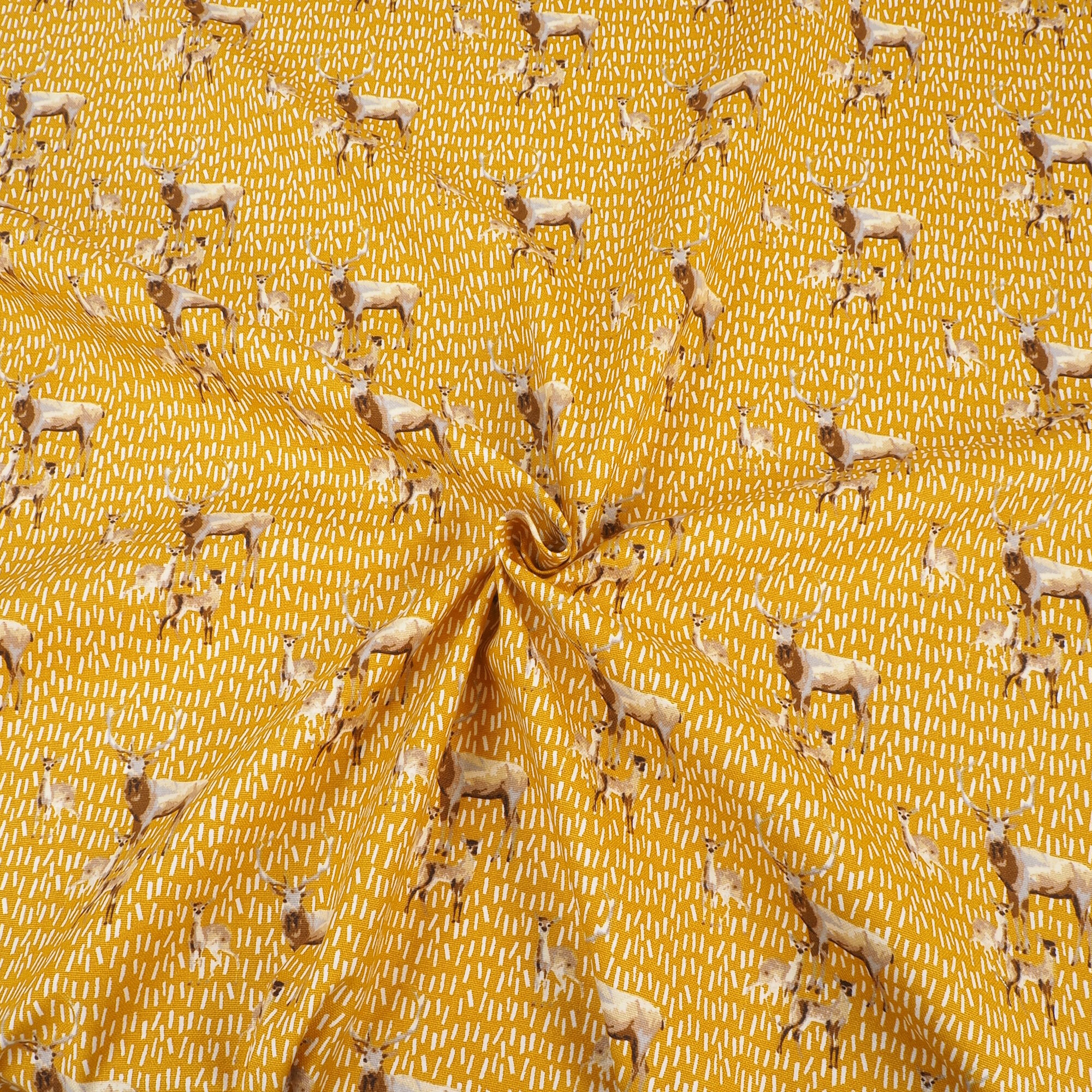 Stoff Hirsch Ocker online kaufen