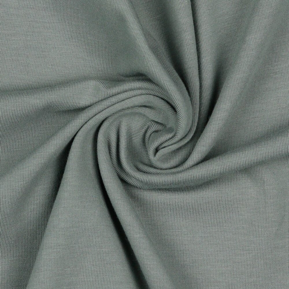 Stoff Meterware Grau Jersey