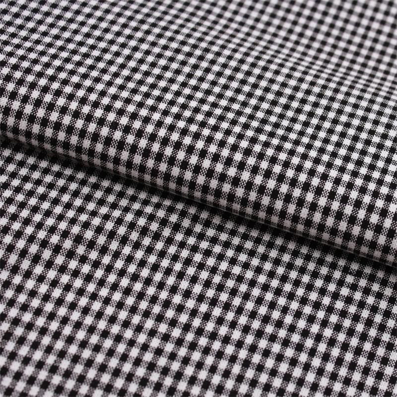 Stoff Meterware Karo 2x2 mm Schwarz