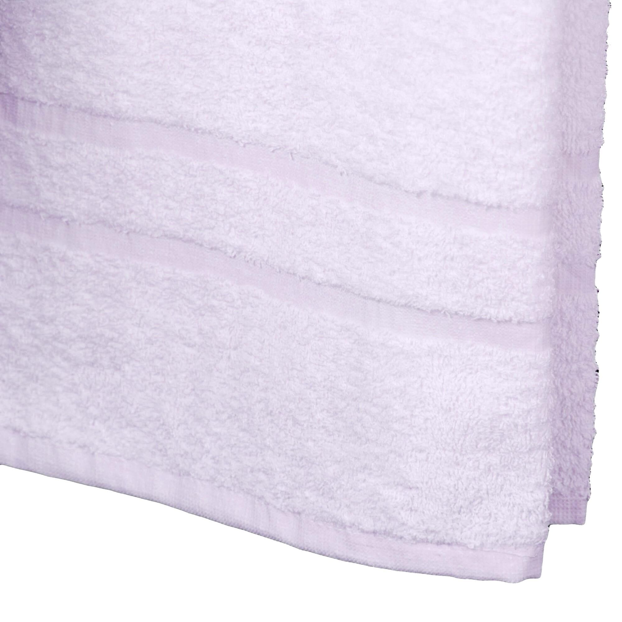 Handtuch 50x100 cm Tiefgangstreifen Weiß