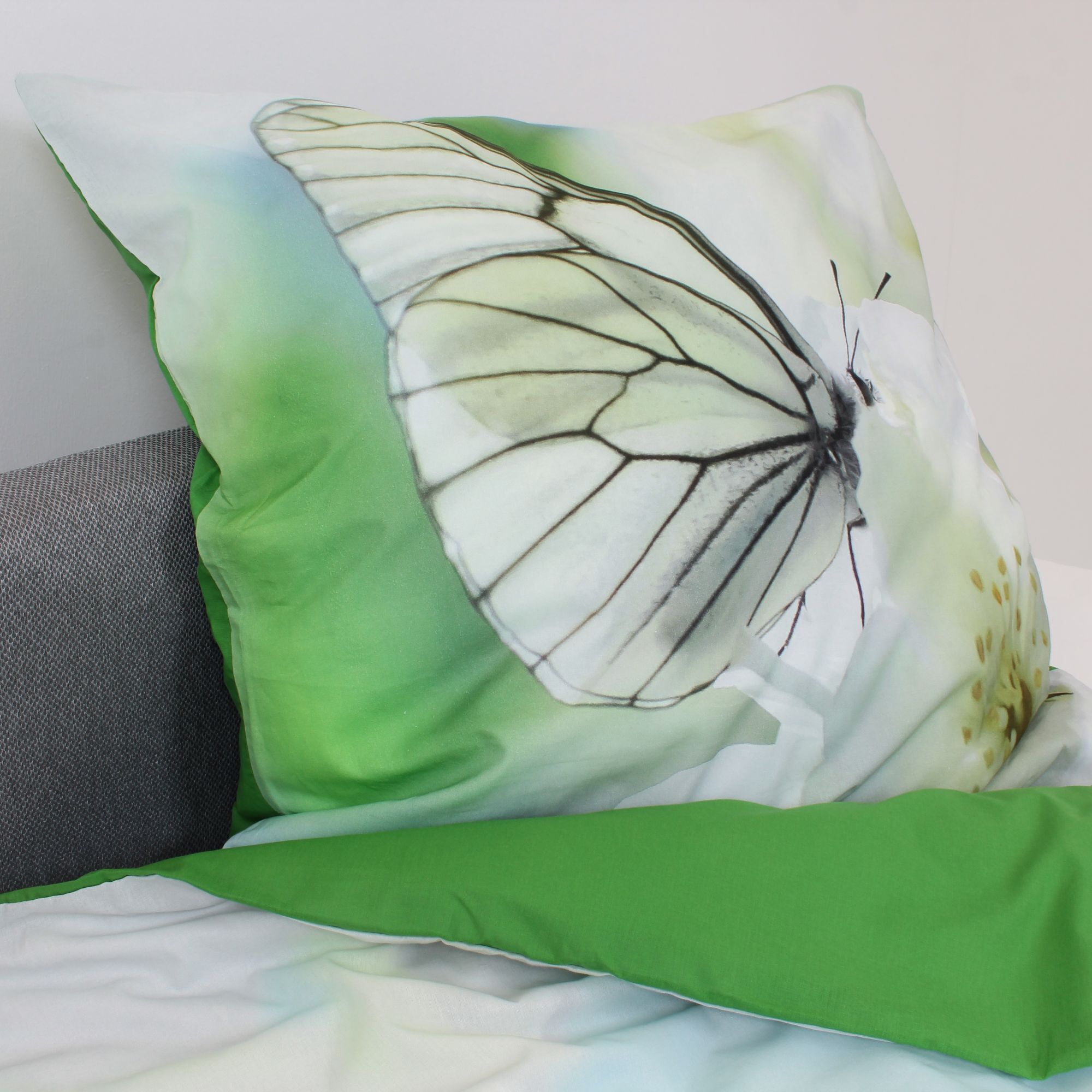 Schmetterling Bettwäsche 135x200 – Baumwolle, Frühlingsfrisch