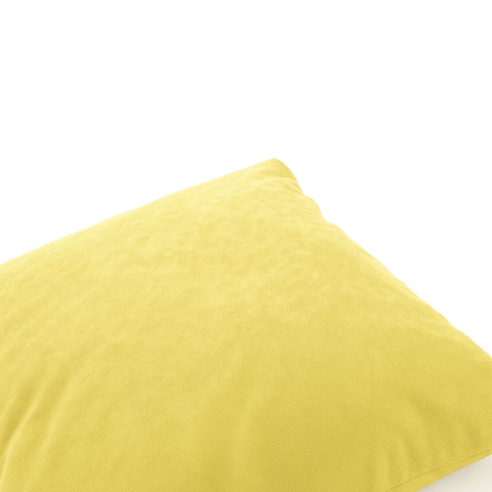 Kunstleder Kissenbezug Pastell Gelb-40x40 cm