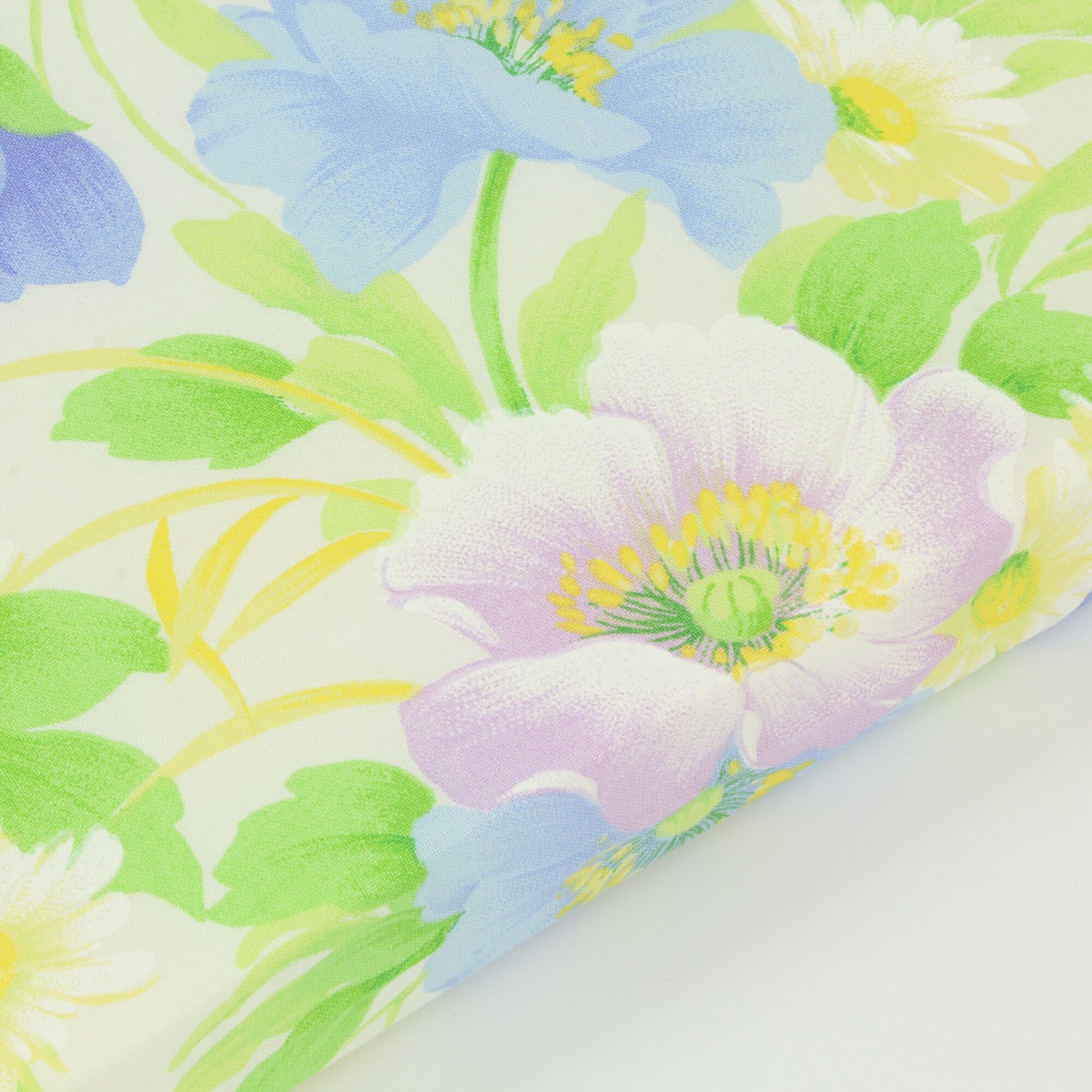 Sitzkissen 40x40 cm Blumen Outdoor Blau