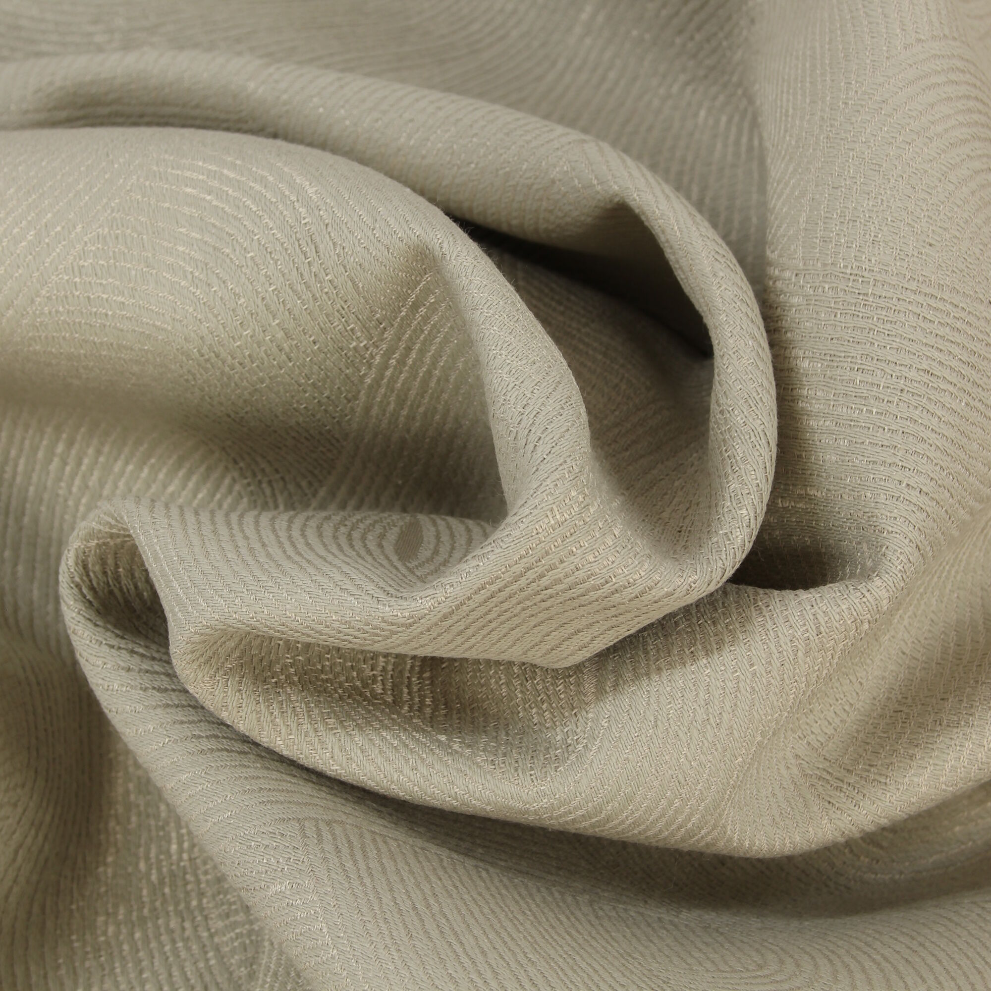 Stoff Meterware Struktur Kreis Beige